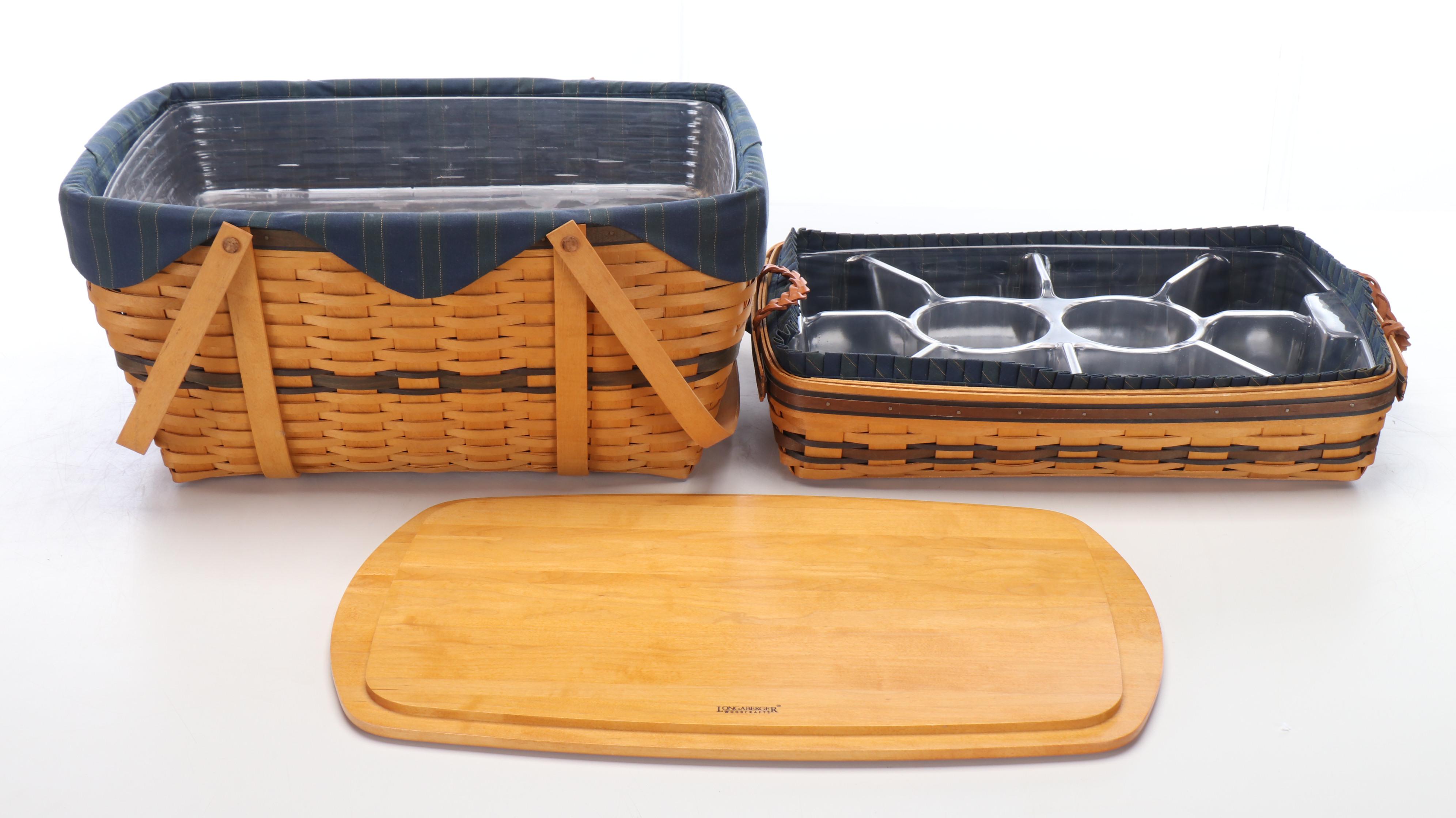 Four Longaberger Collector Club Baskets with a Collectors Club Basket