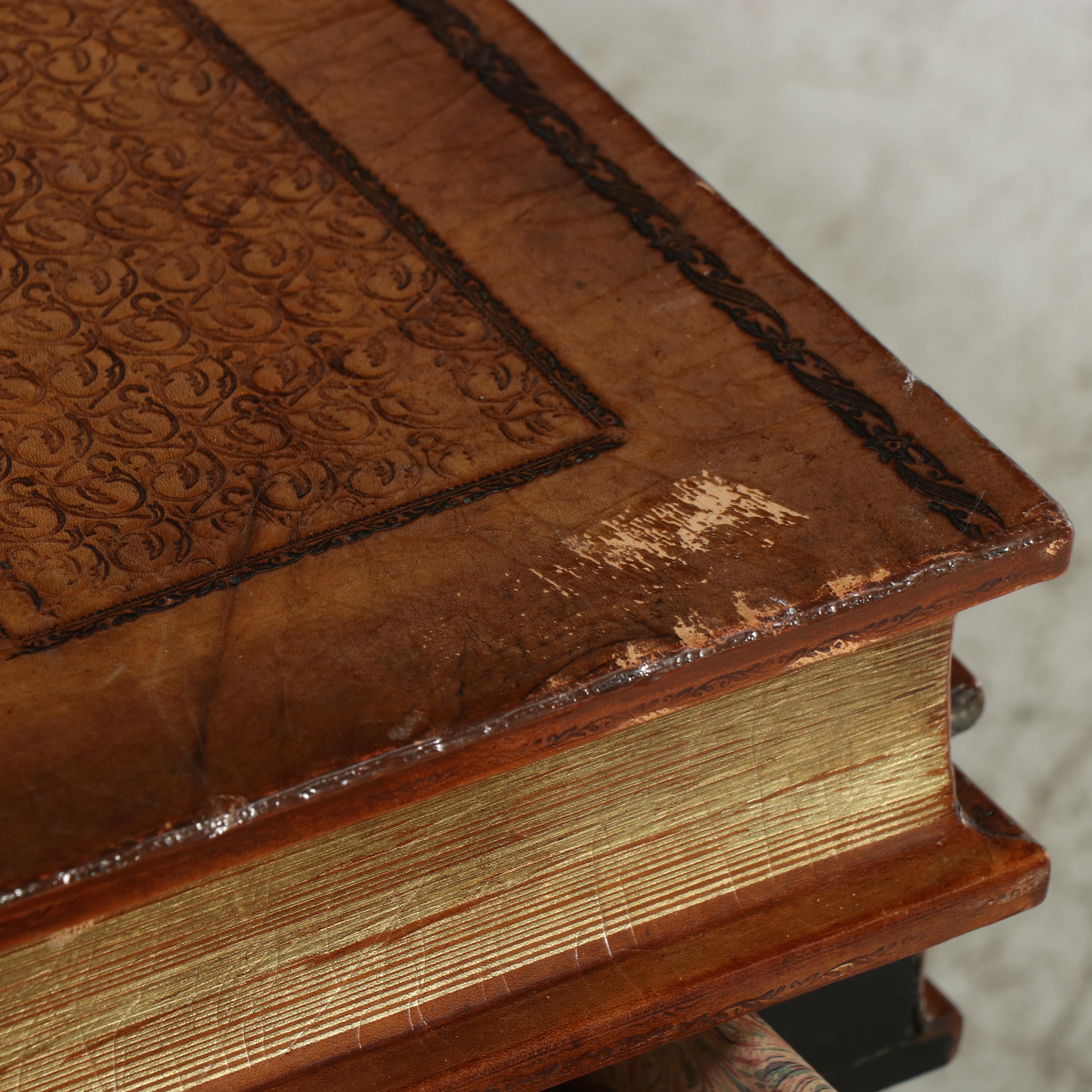 Maitland-Smith Wooden Faux Book Shaped Coffee Table