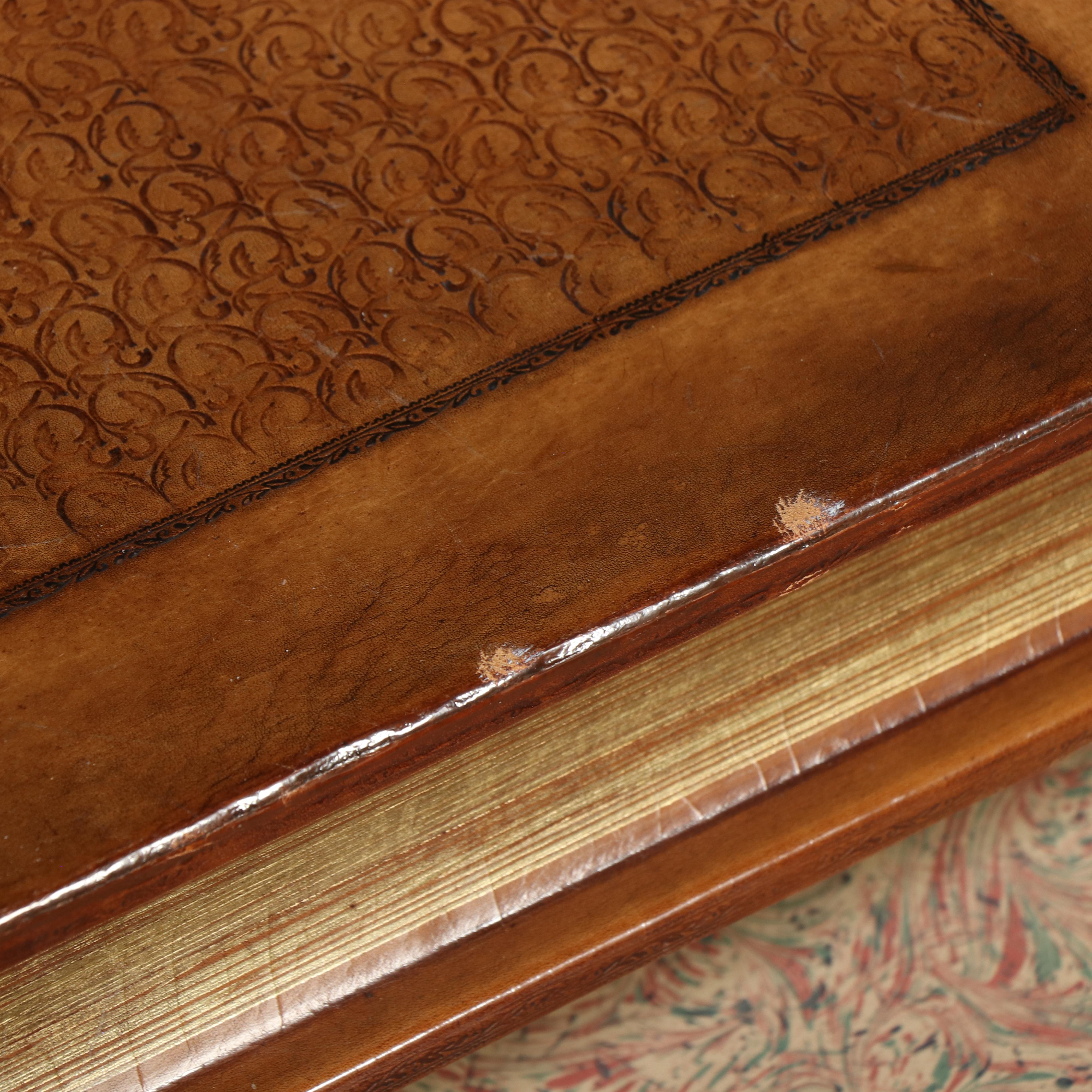 Maitland-Smith Wooden Faux Book Shaped Coffee Table