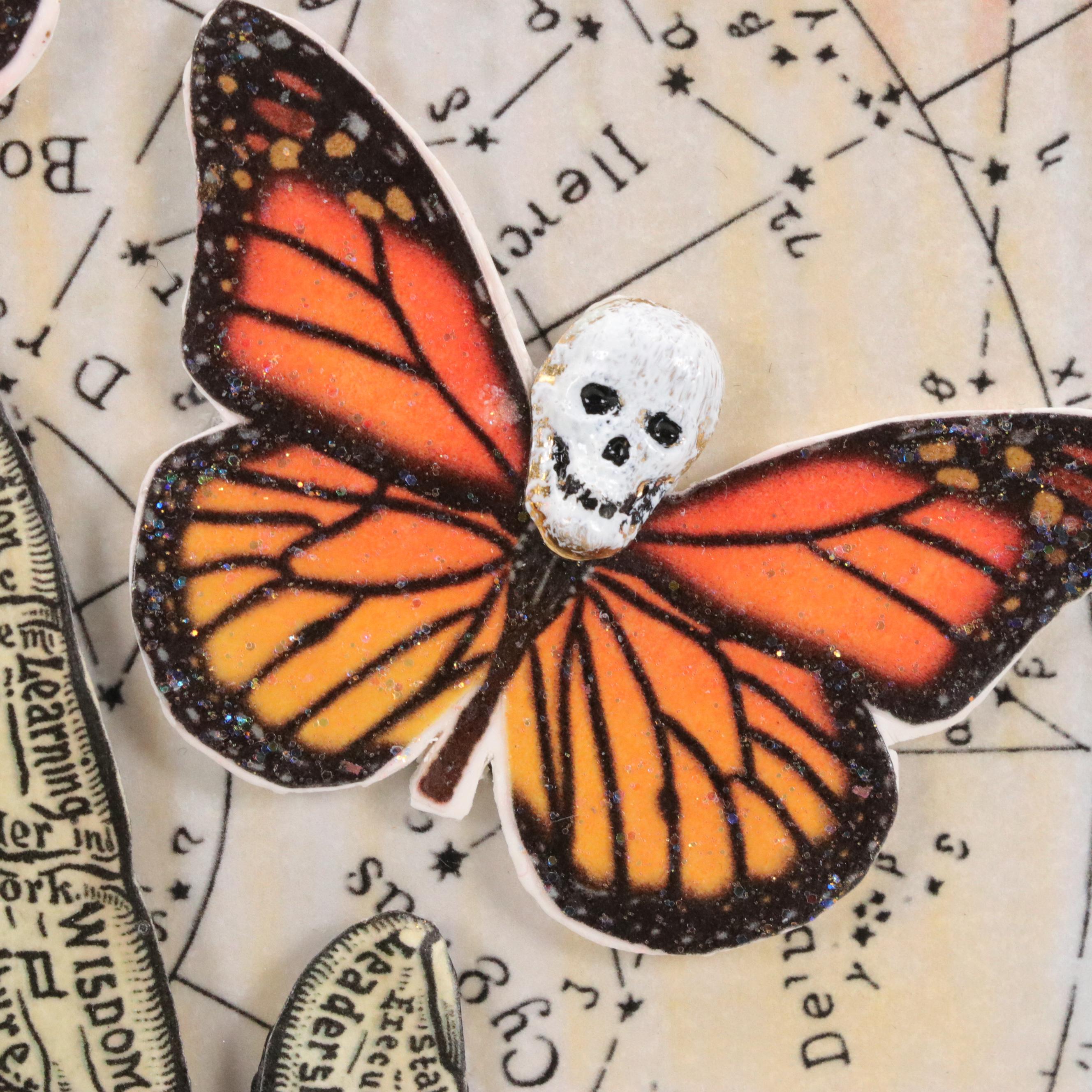 Deborah Kovacs-Sturdevant Mixed Media Composition "Dia de los Muertos"