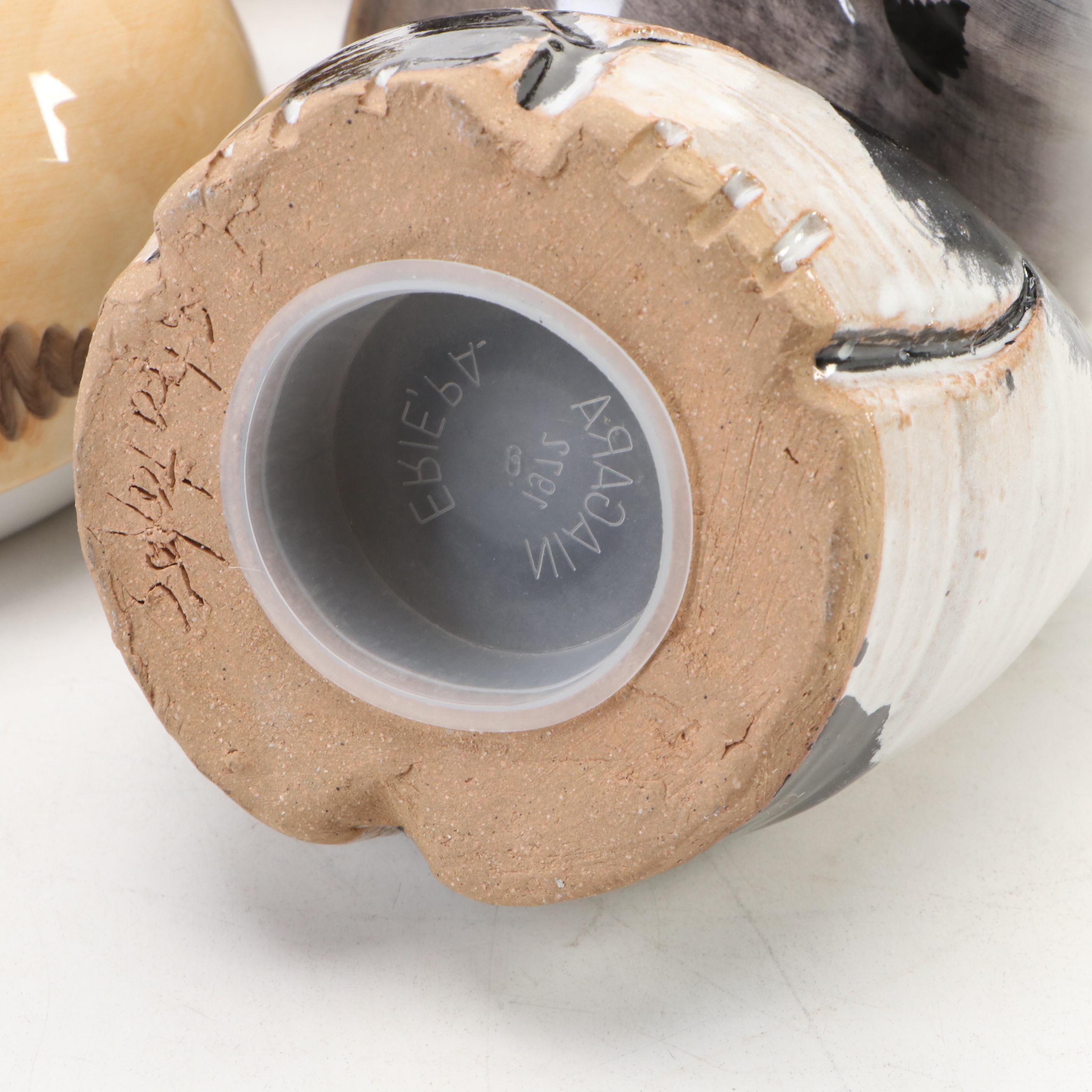 Ceramic Cat Shaped Tea for One Sets with Other Figurines and Decor