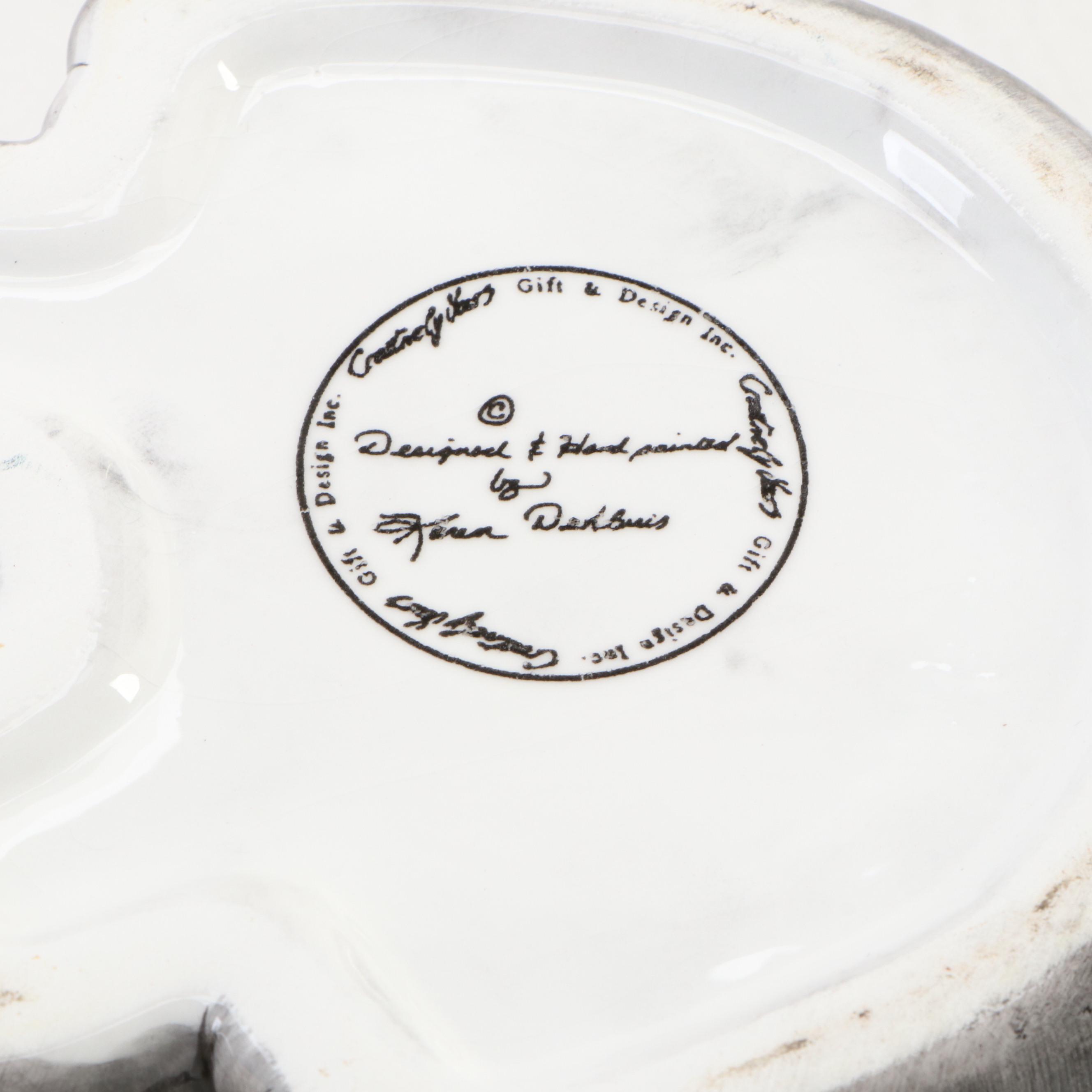 Ceramic Cat Shaped Tea for One Sets with Other Figurines and Decor