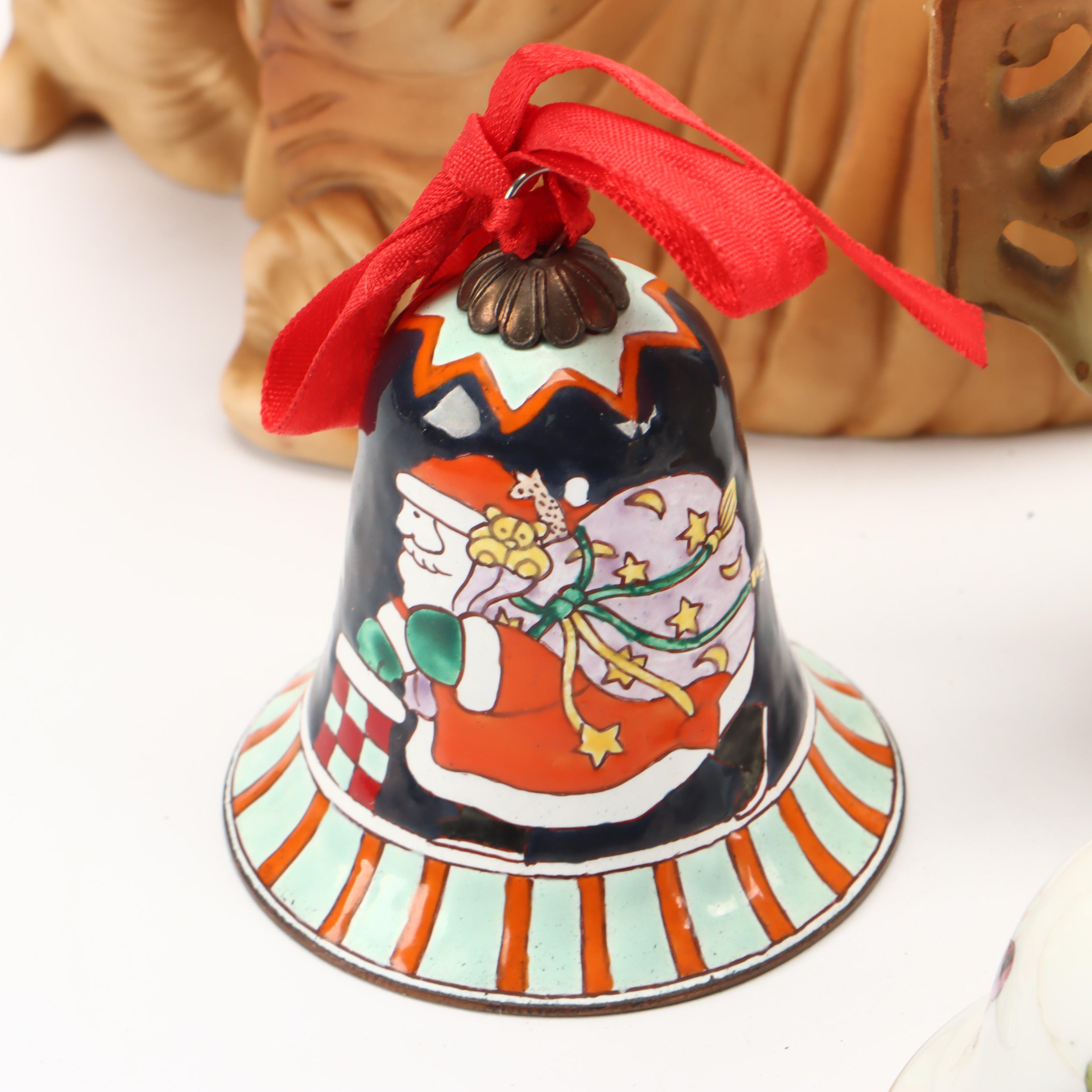 Herend Porcelain "Rothschild Bird" with Other Bells and Decor