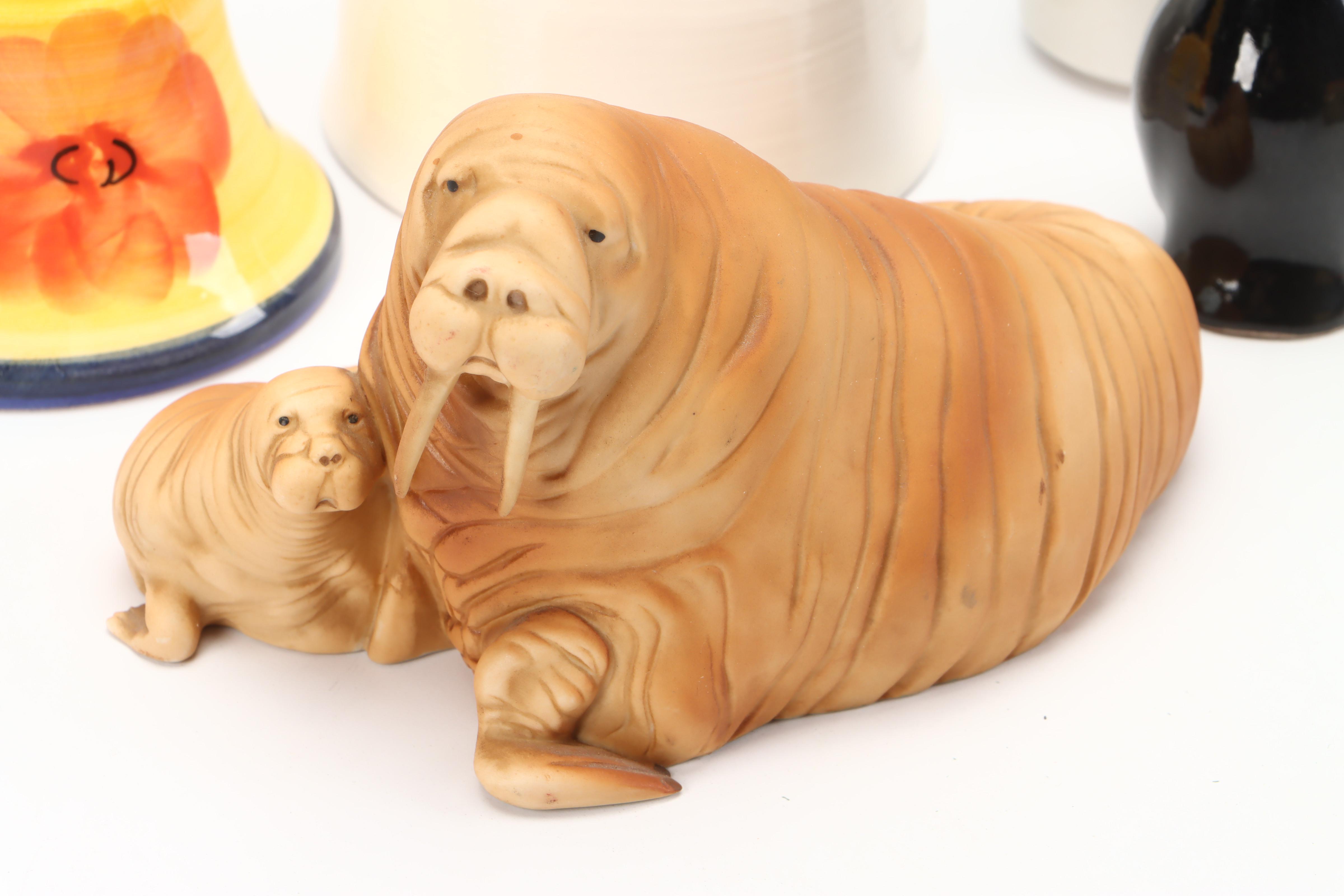 Herend Porcelain "Rothschild Bird" with Other Bells and Decor