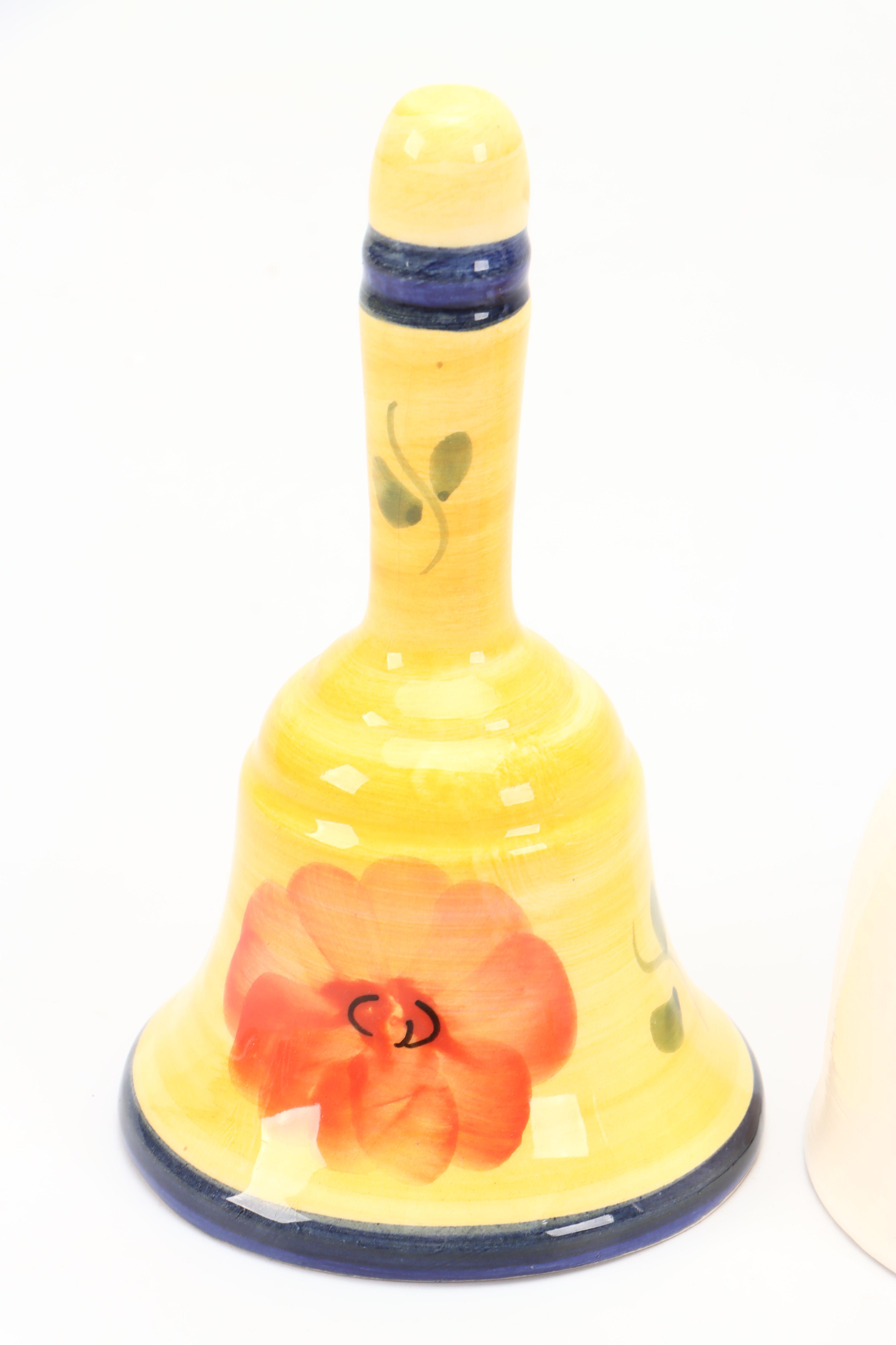 Herend Porcelain "Rothschild Bird" with Other Bells and Decor