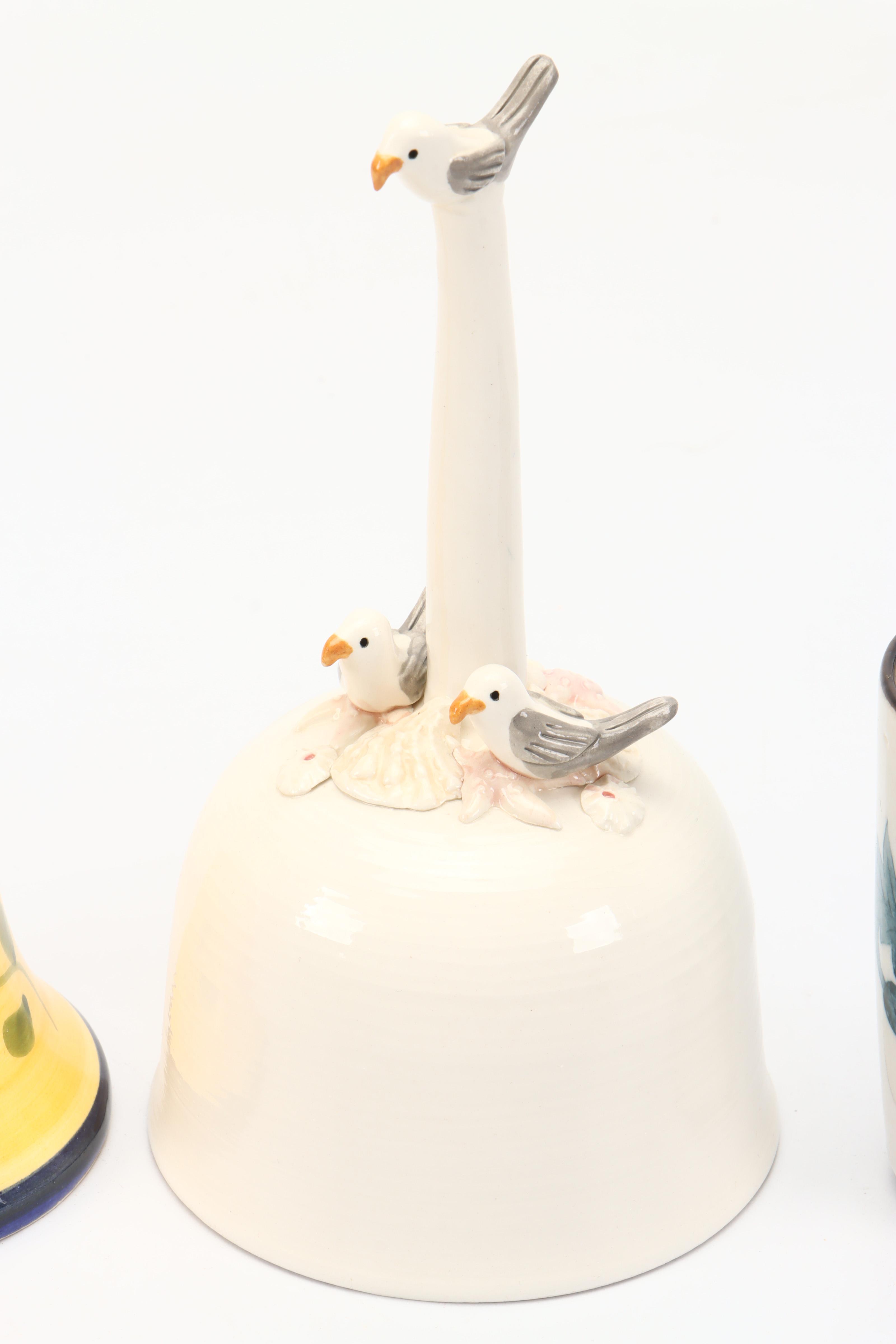 Herend Porcelain "Rothschild Bird" with Other Bells and Decor