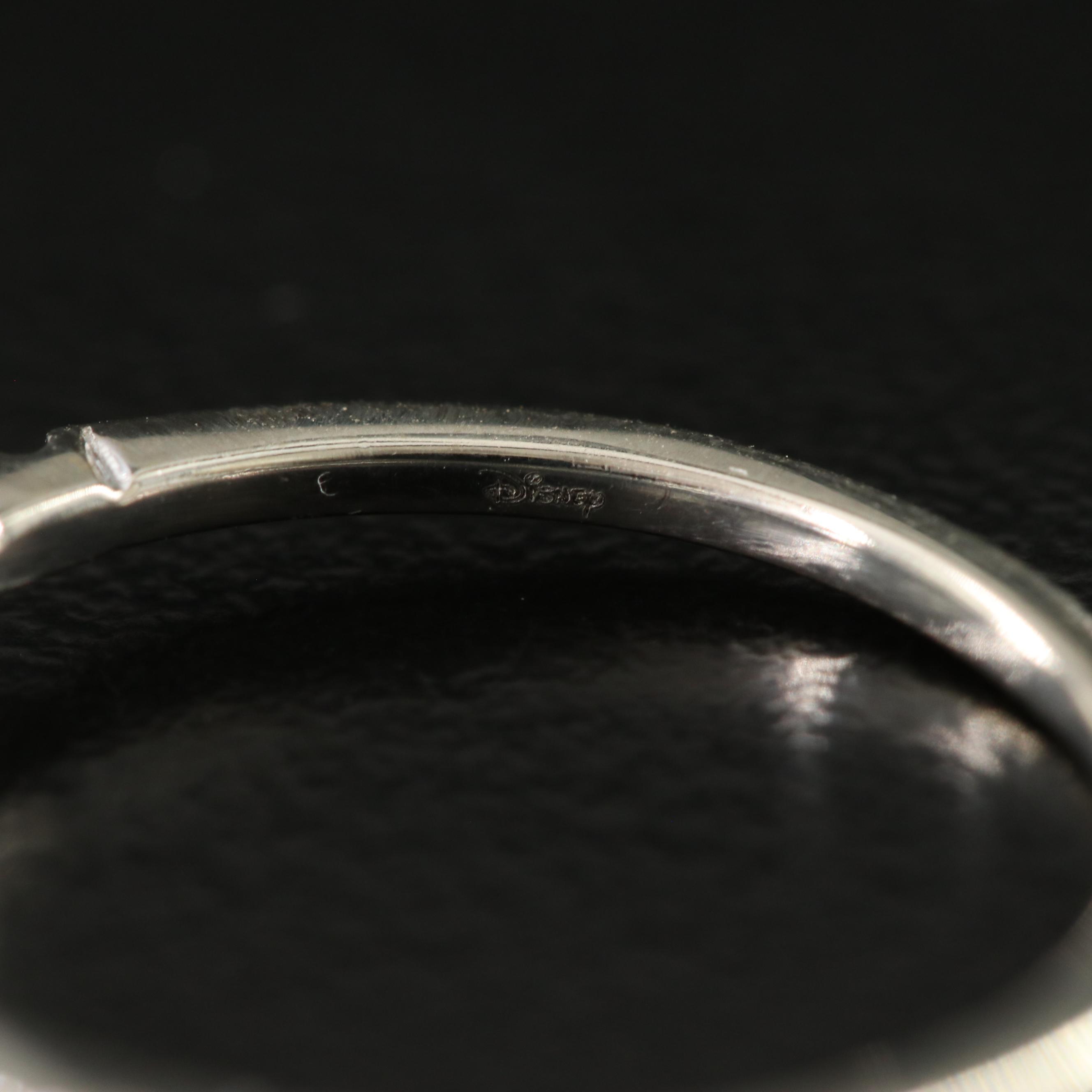 Enchanted Disney Belle 10K 0.25 CTW Diamond Ring with Rose Gold Accents