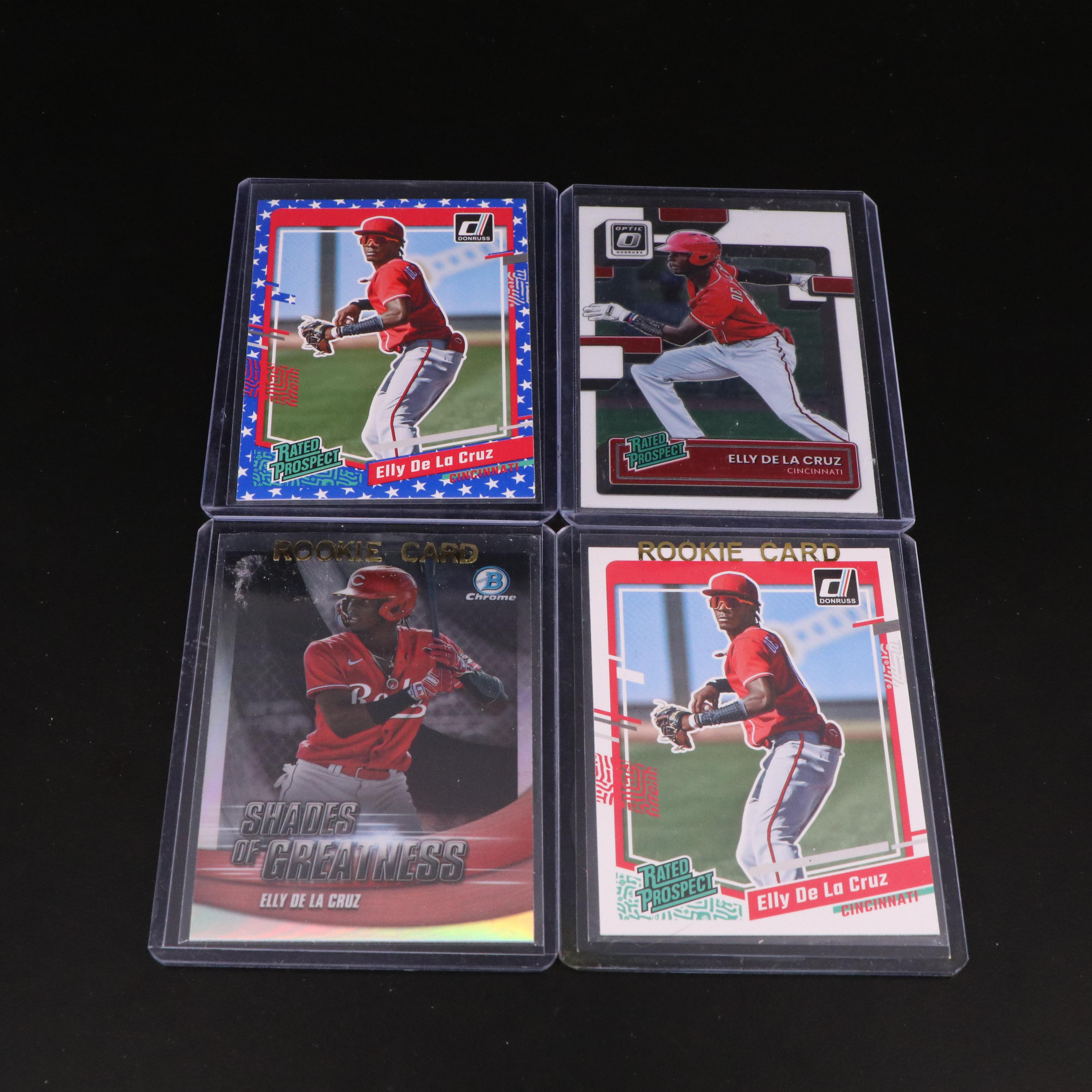 Elly De La Cruz Signed, Bowman 1st, Graded, Rookie, and Prospect Baseball Cards