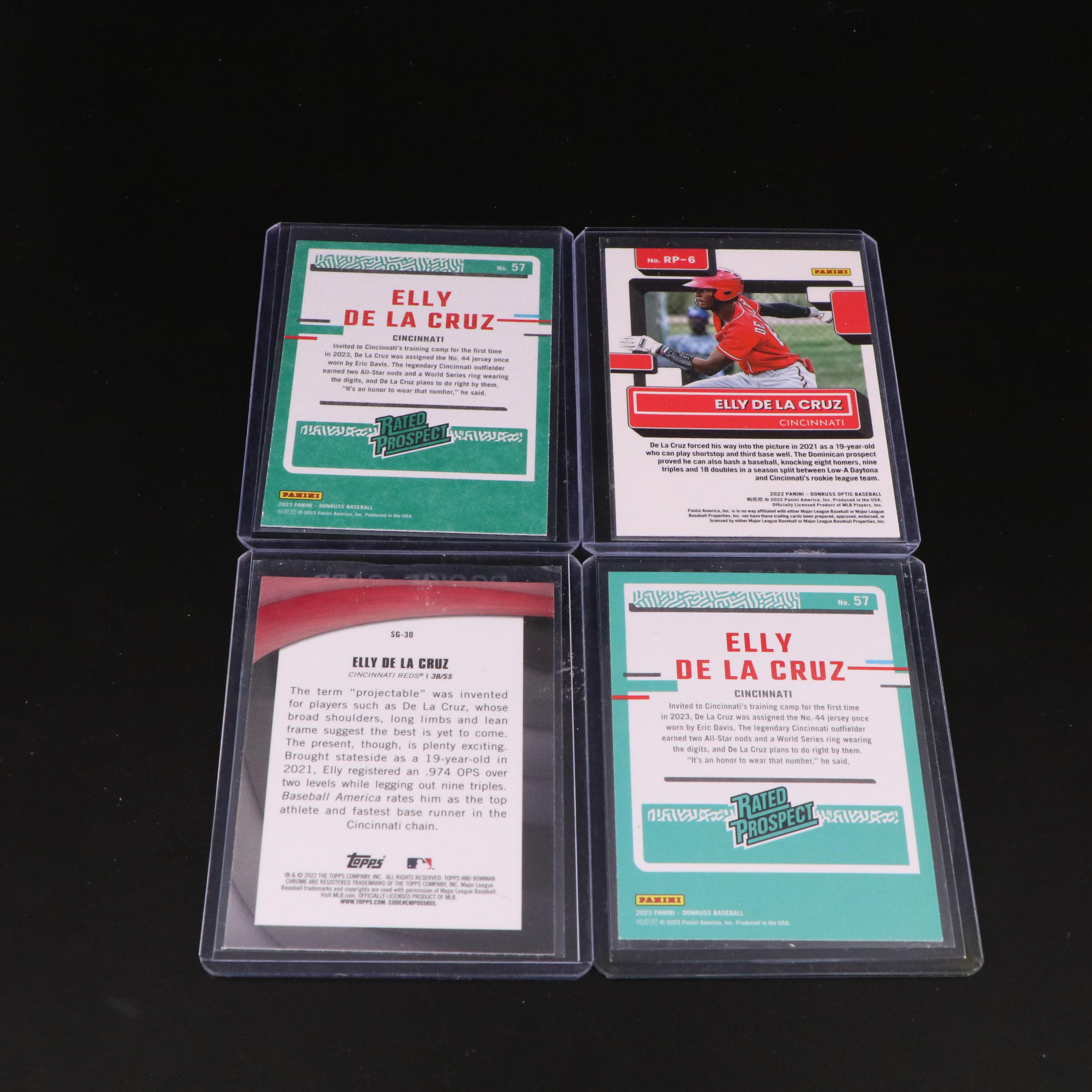 Elly De La Cruz Signed, Bowman 1st, Graded, Rookie, and Prospect Baseball Cards