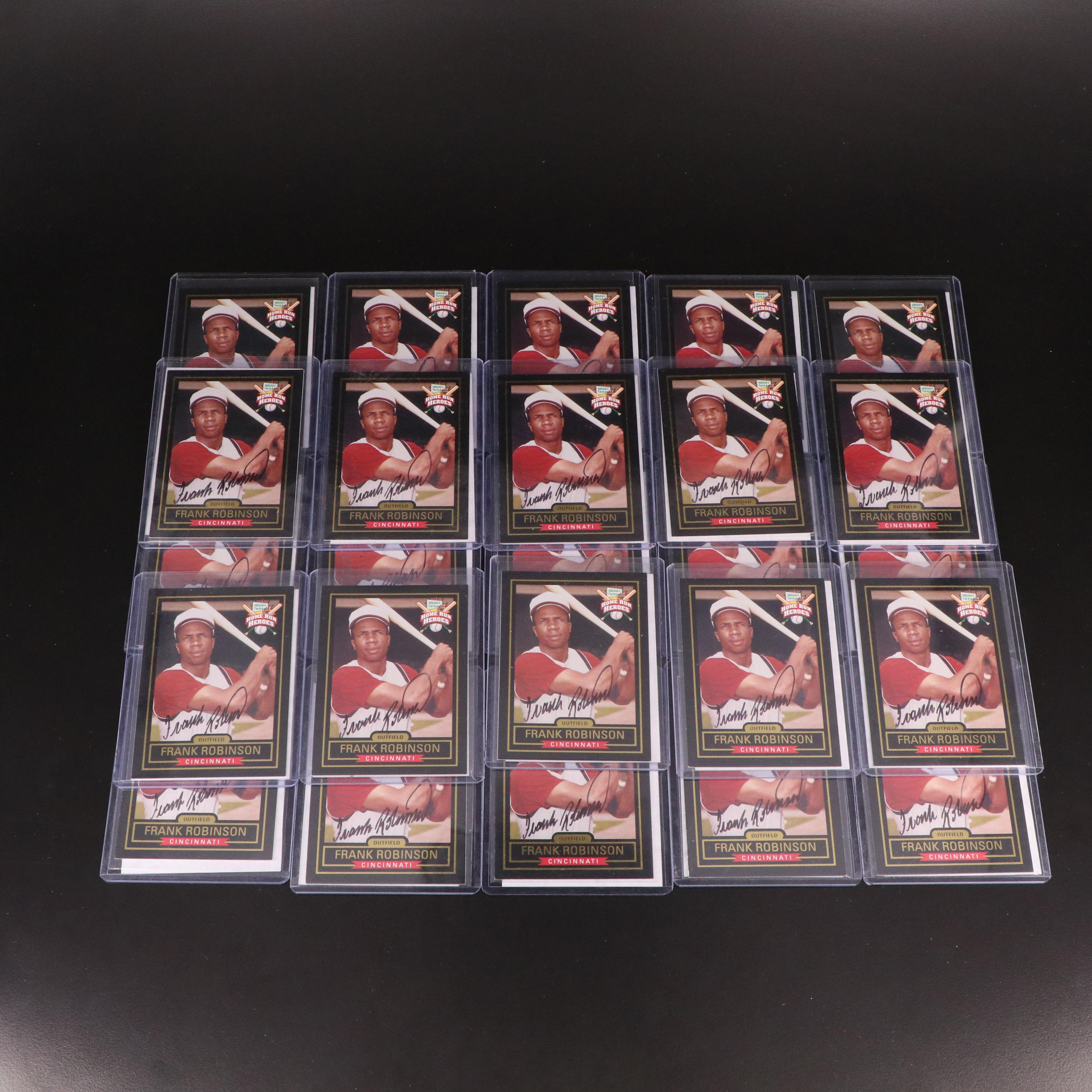 1999 Hillshire Farm Frank Robinson Signed Home Run Heroes Baseball Cards