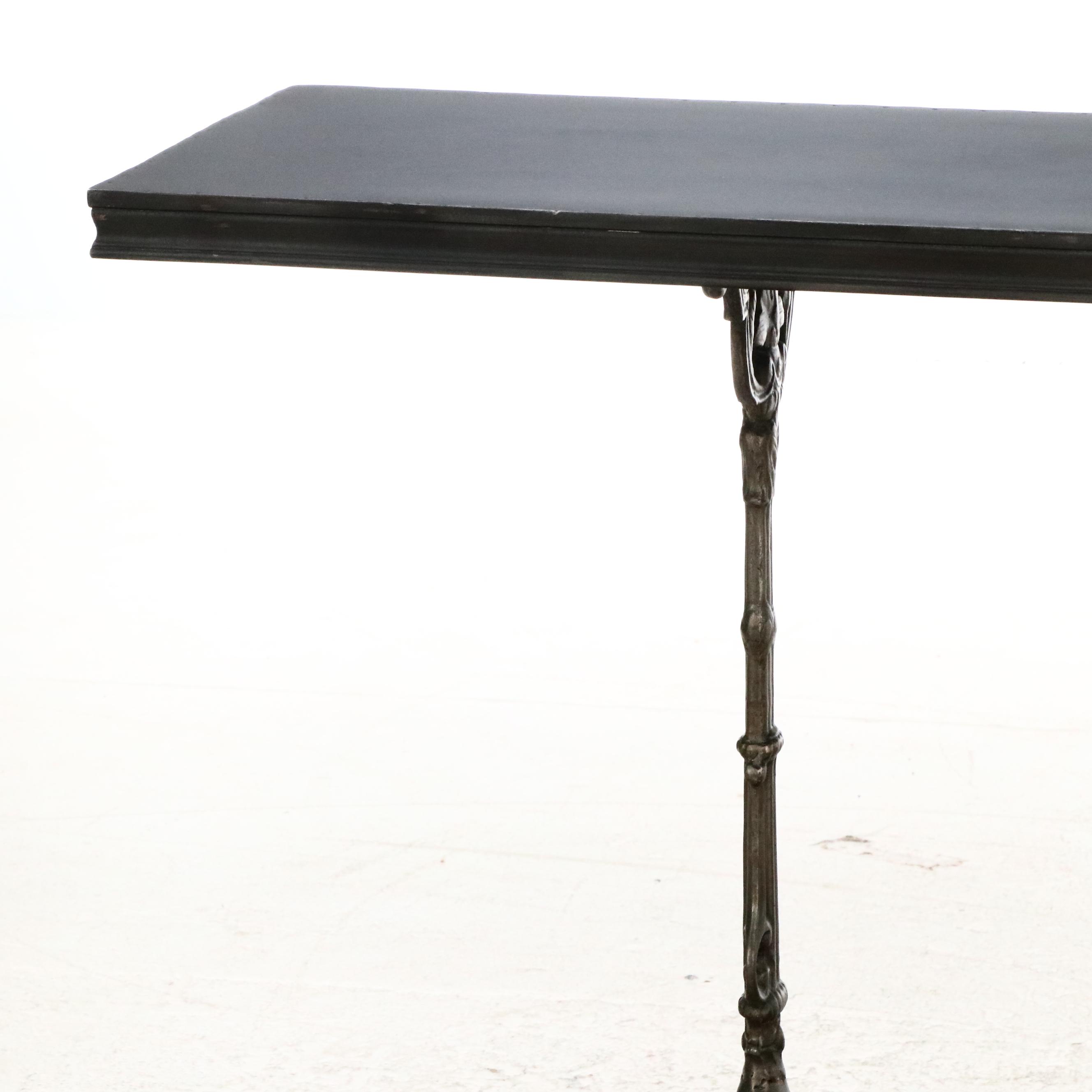 Restoration Hardware "19th C. French Zinc and Cast Iron" Console Table