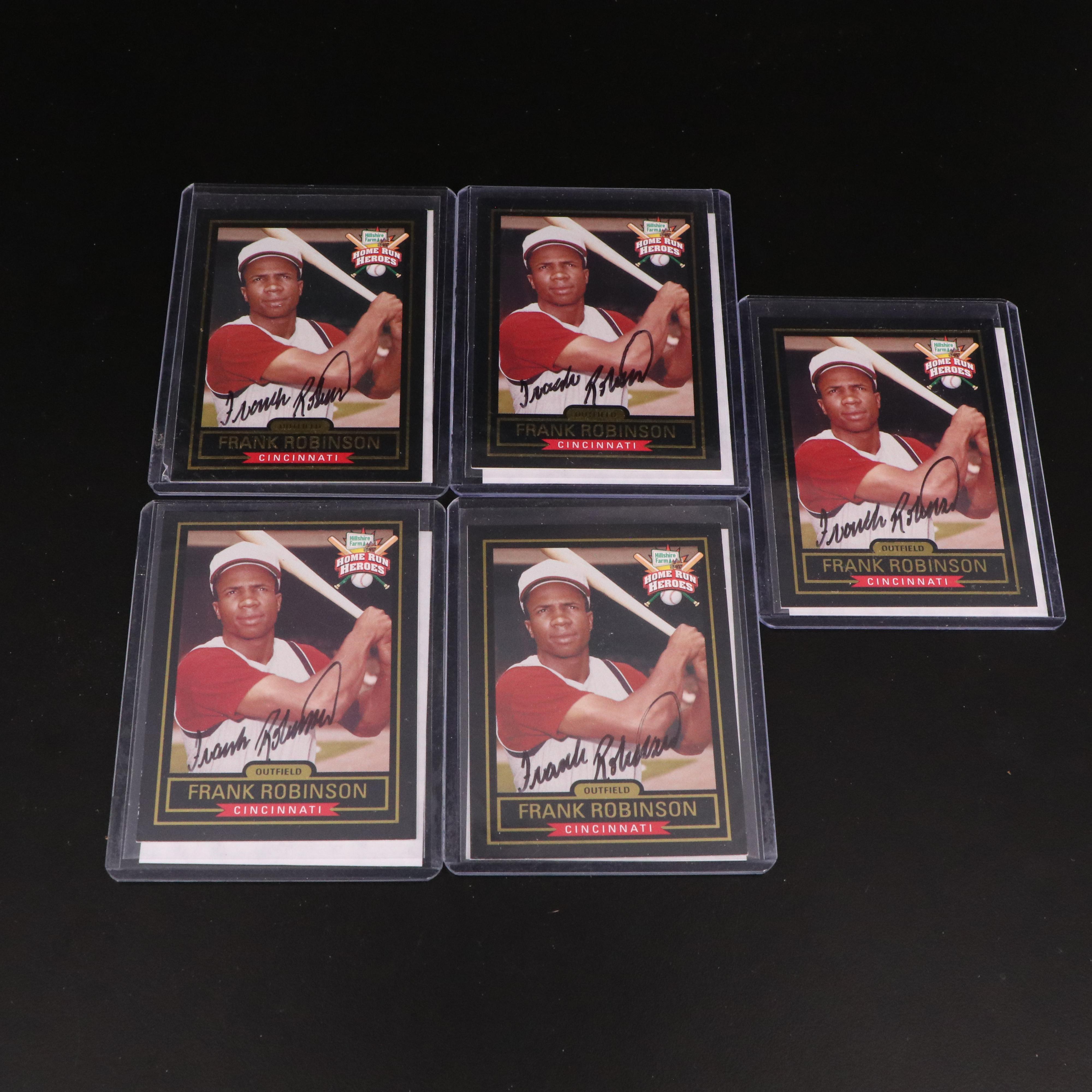 1999 Hillshire Farm Frank Robinson Signed Home Run Heroes Baseball Cards