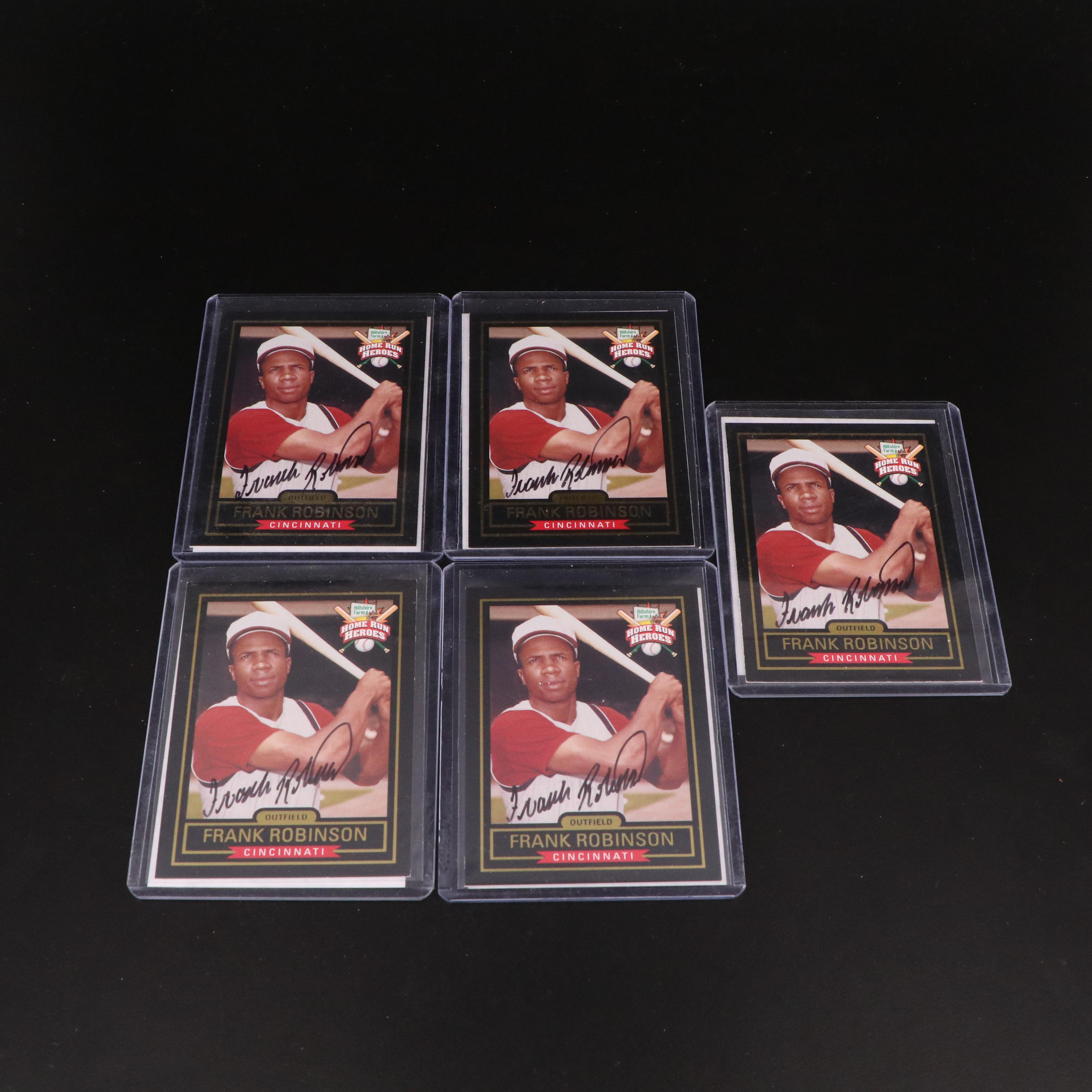 1999 Hillshire Farm Frank Robinson Signed Home Run Heroes Baseball Cards