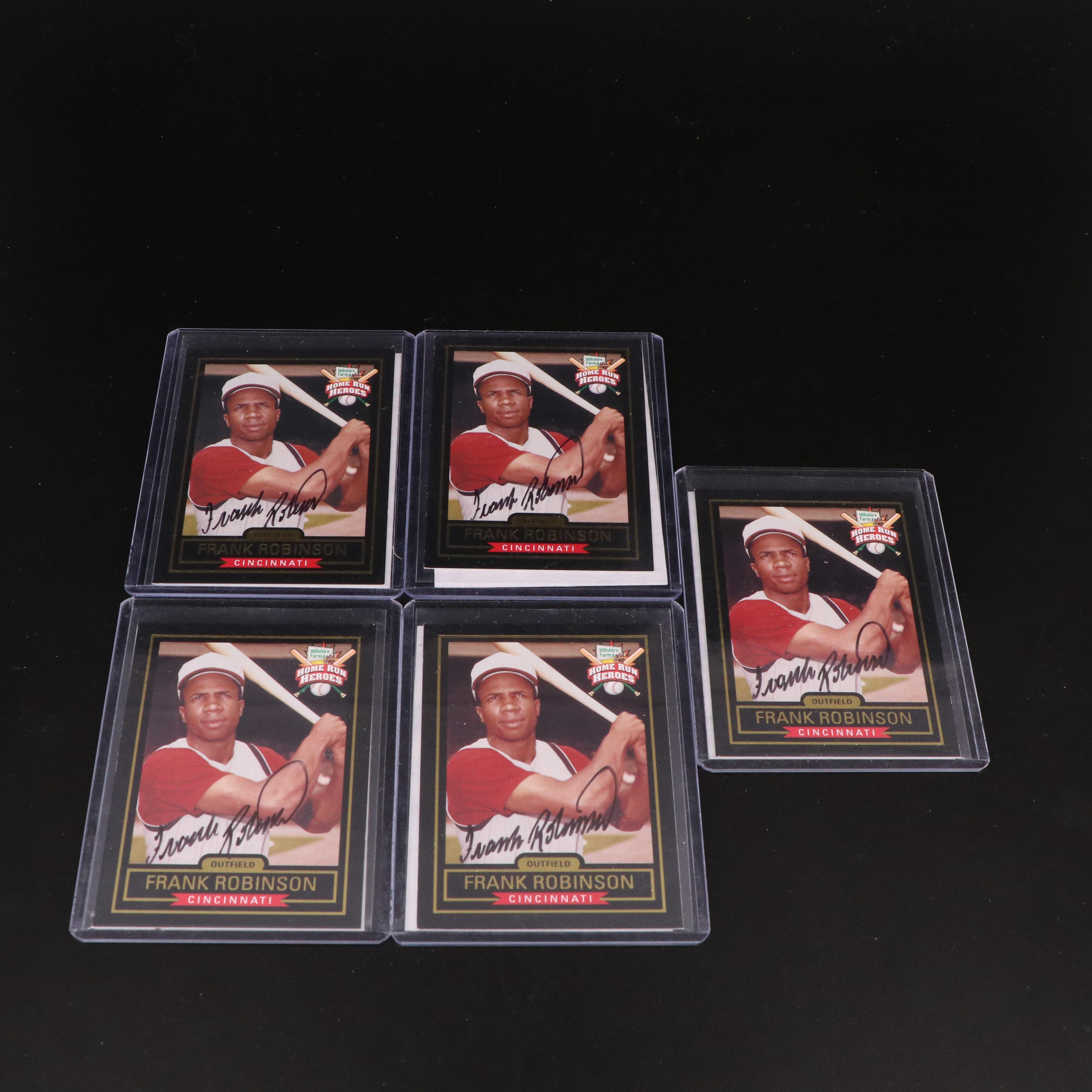 1999 Hillshire Farm Frank Robinson Signed Home Run Heroes Baseball Cards