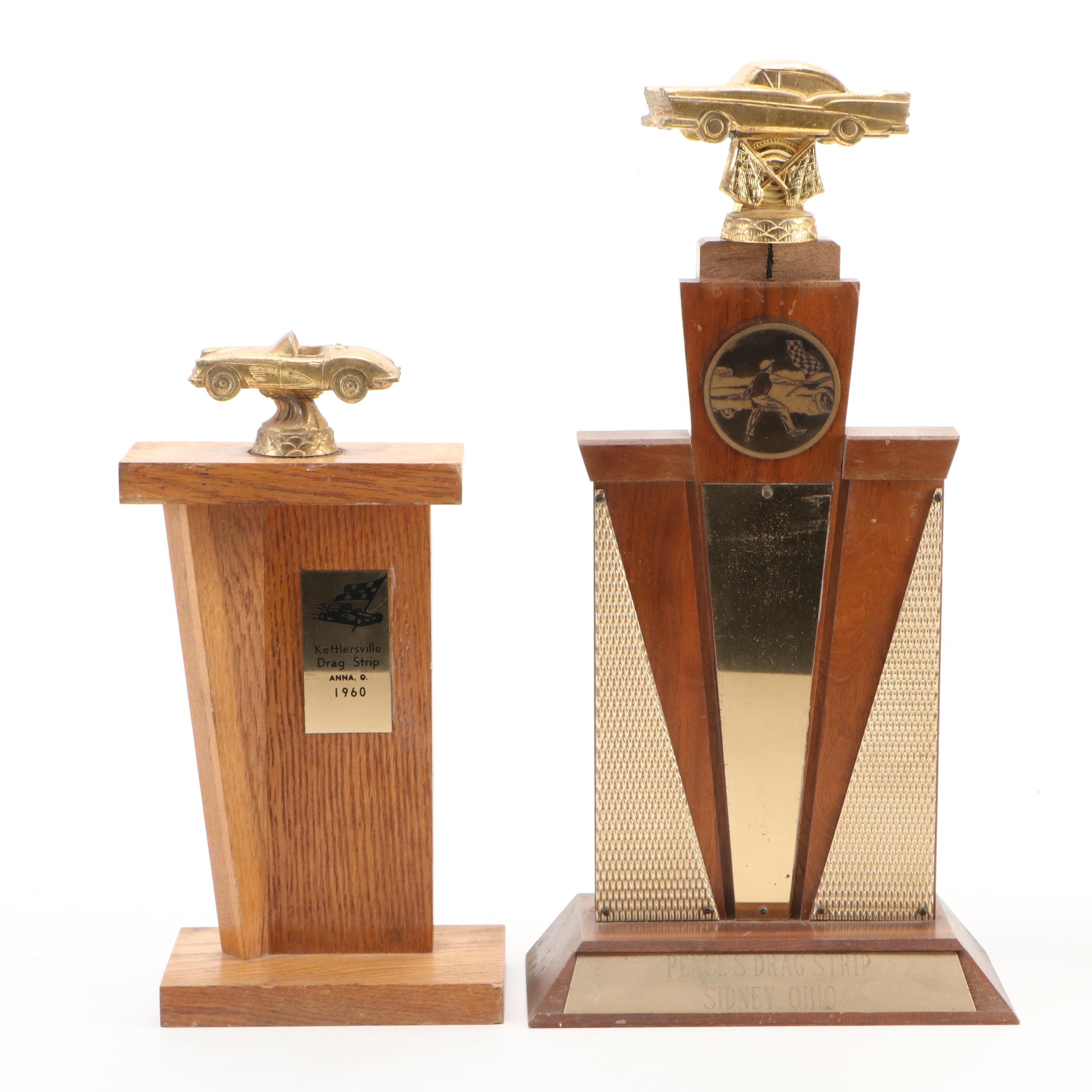 Amateur Drag Racing Trophies, Mid-20th Century