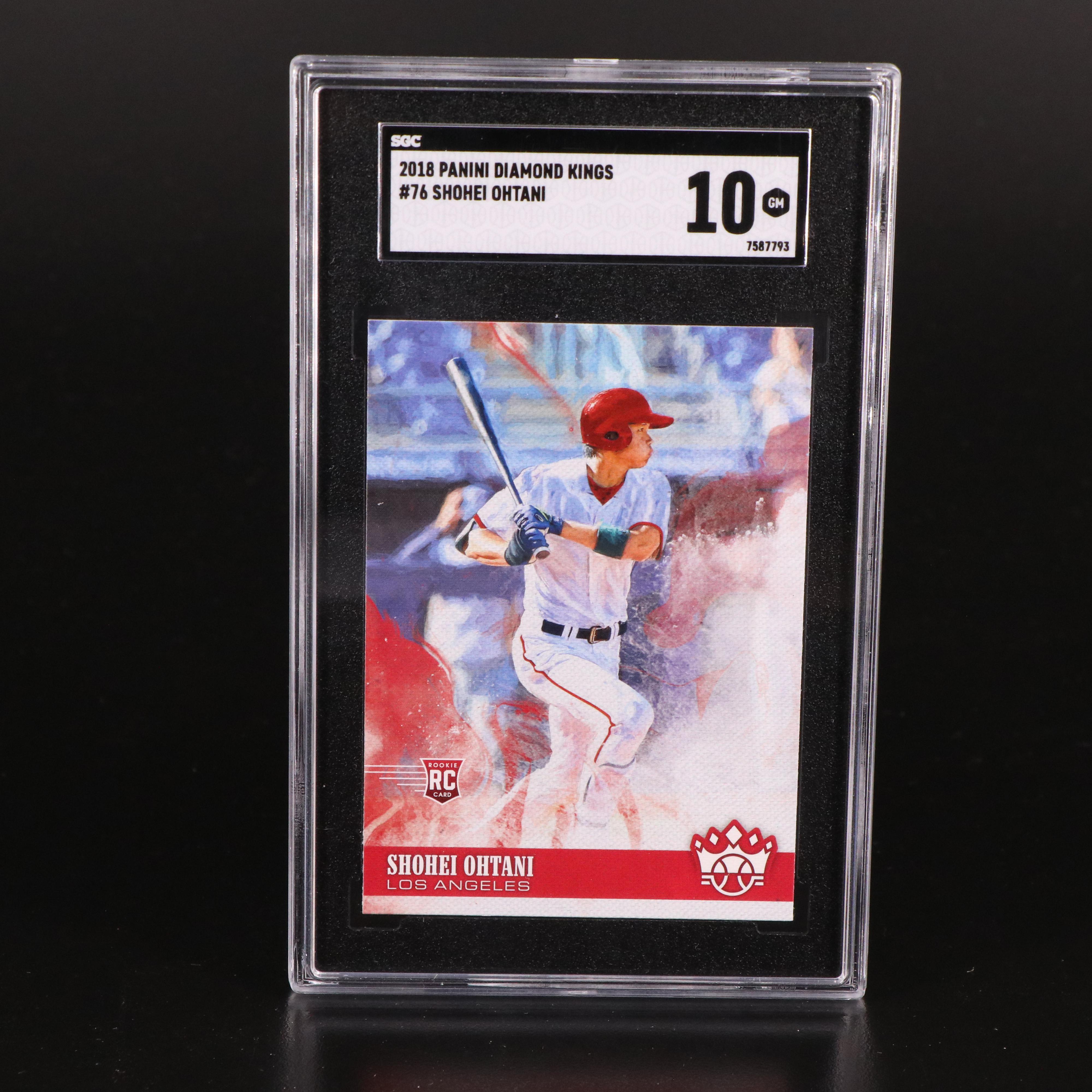 2018 Diamond Kings Shohei Ohtani Rookie Baseball Card Graded SGC 10