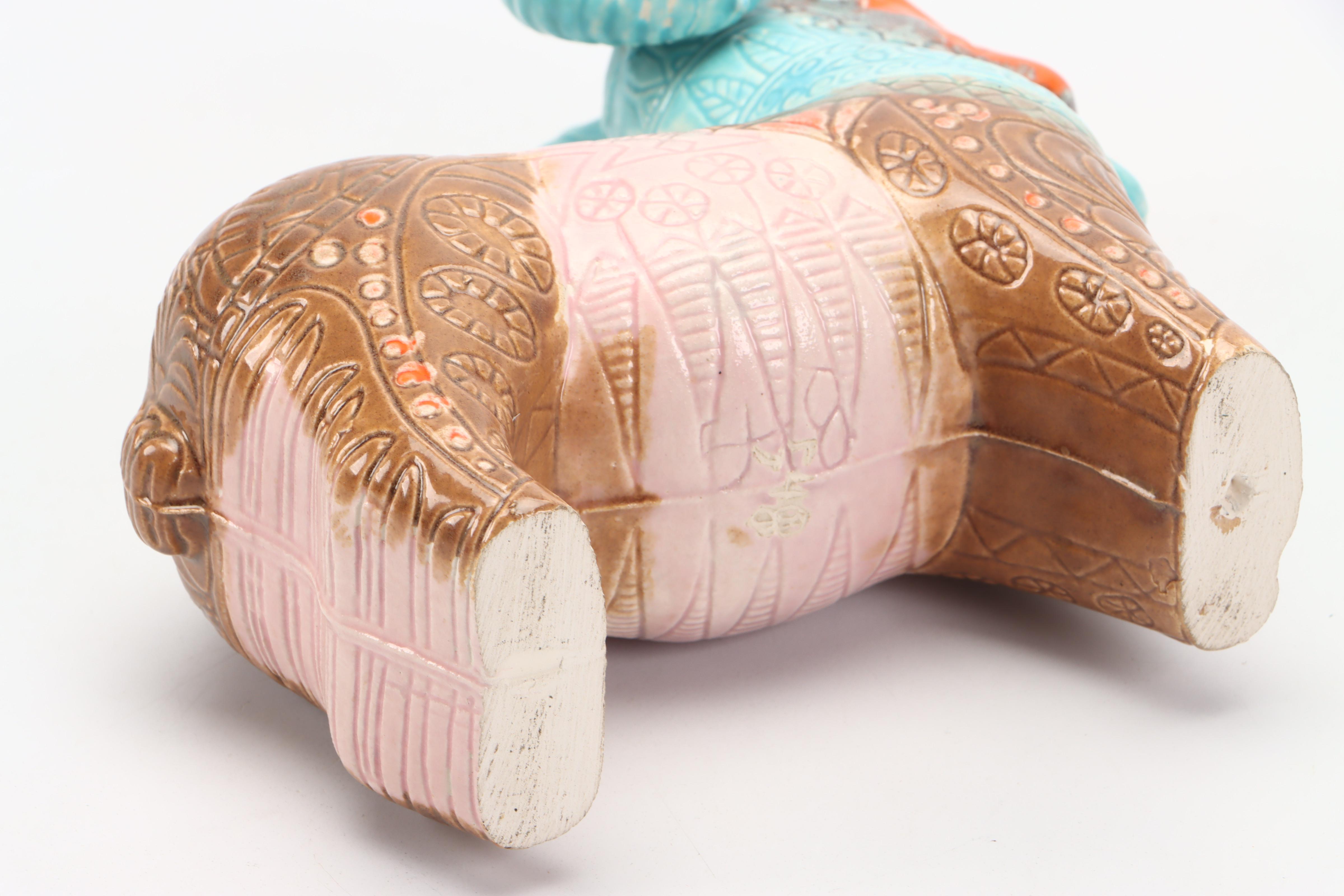 Macy's The Cellar Italian Women Shaped Trivets and Gonder Pottery Ram