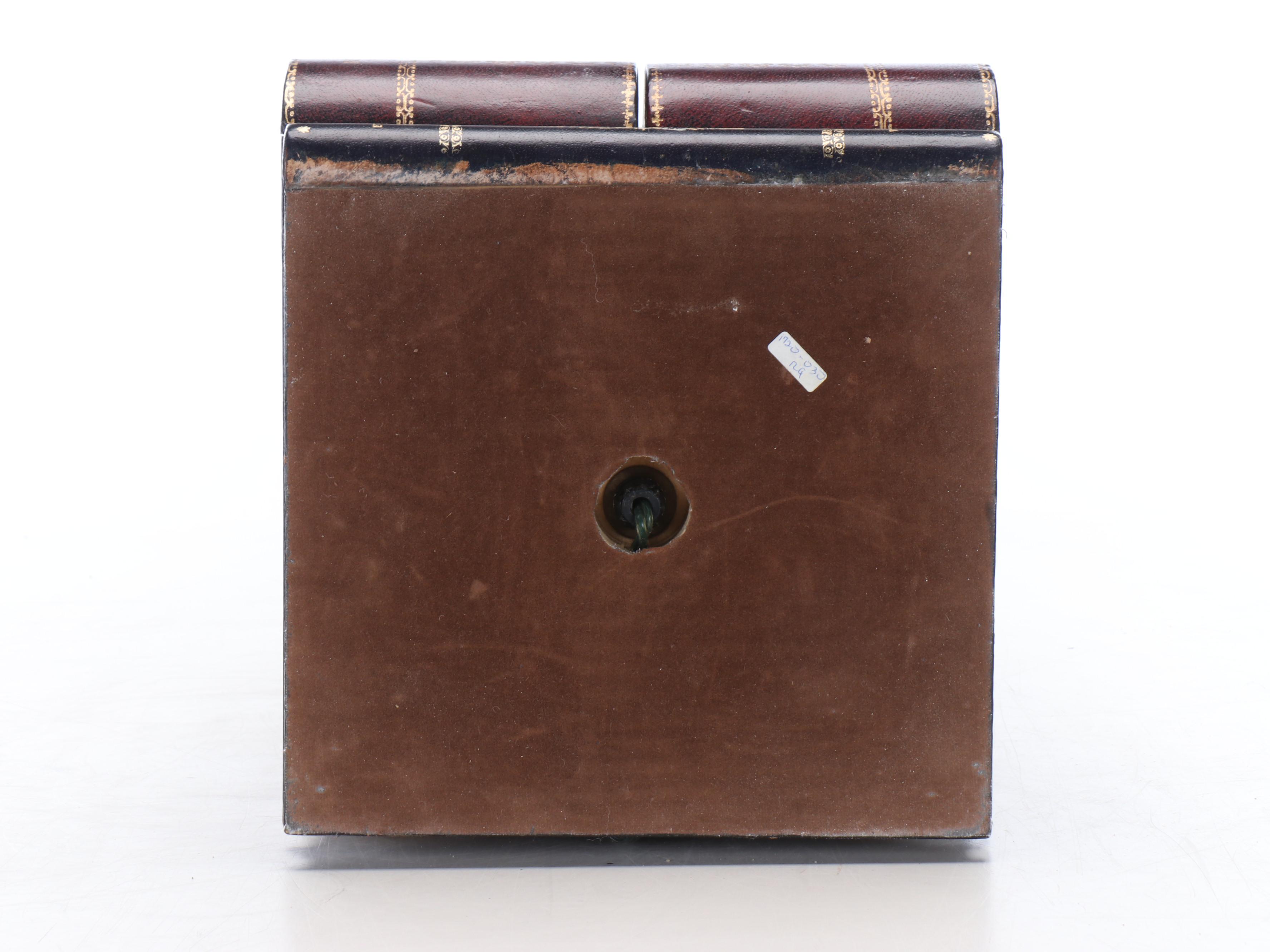 Maitland-Smith Faux Book Stack Table Lamp with Secret Drawers