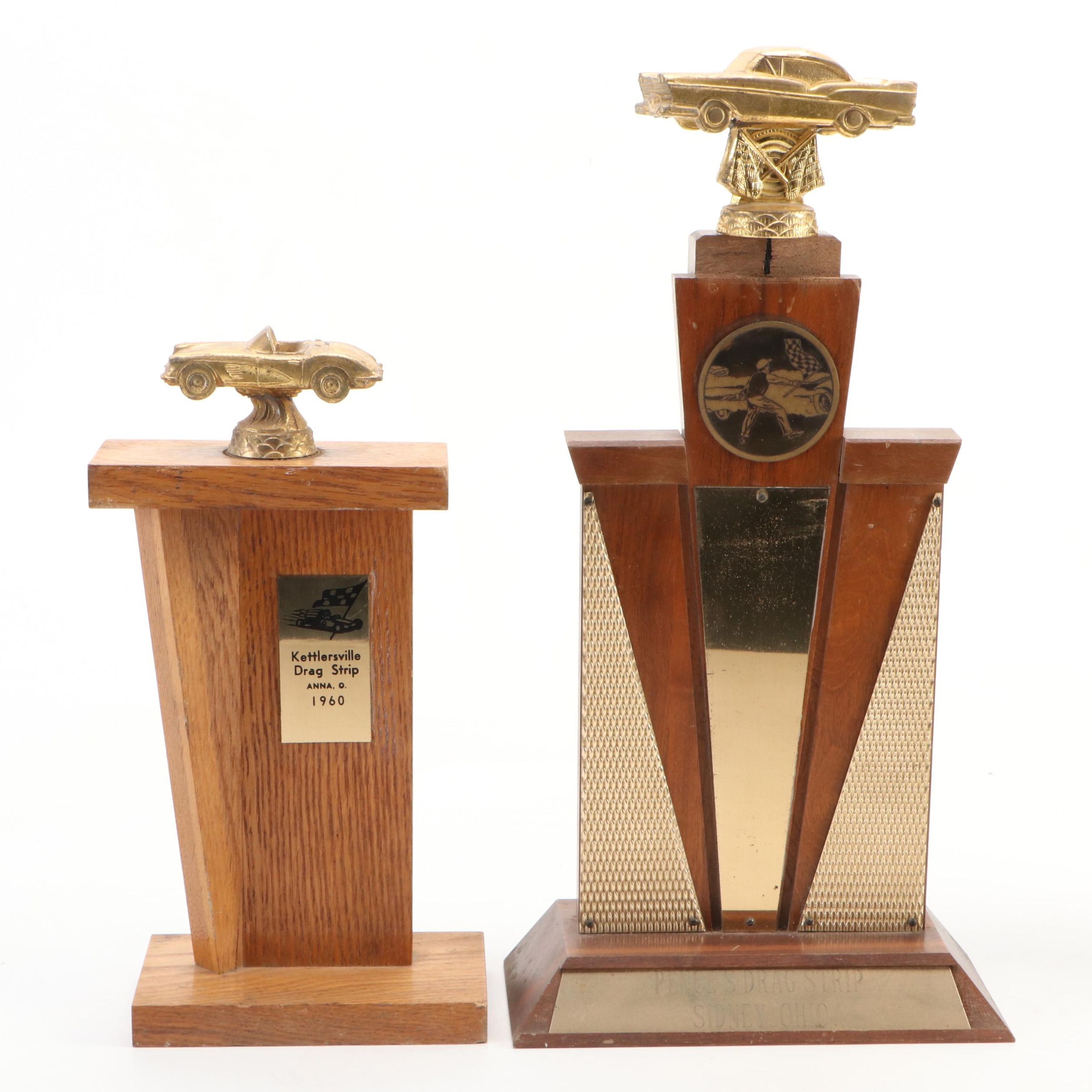 Amateur Drag Racing Trophies, Mid-20th Century