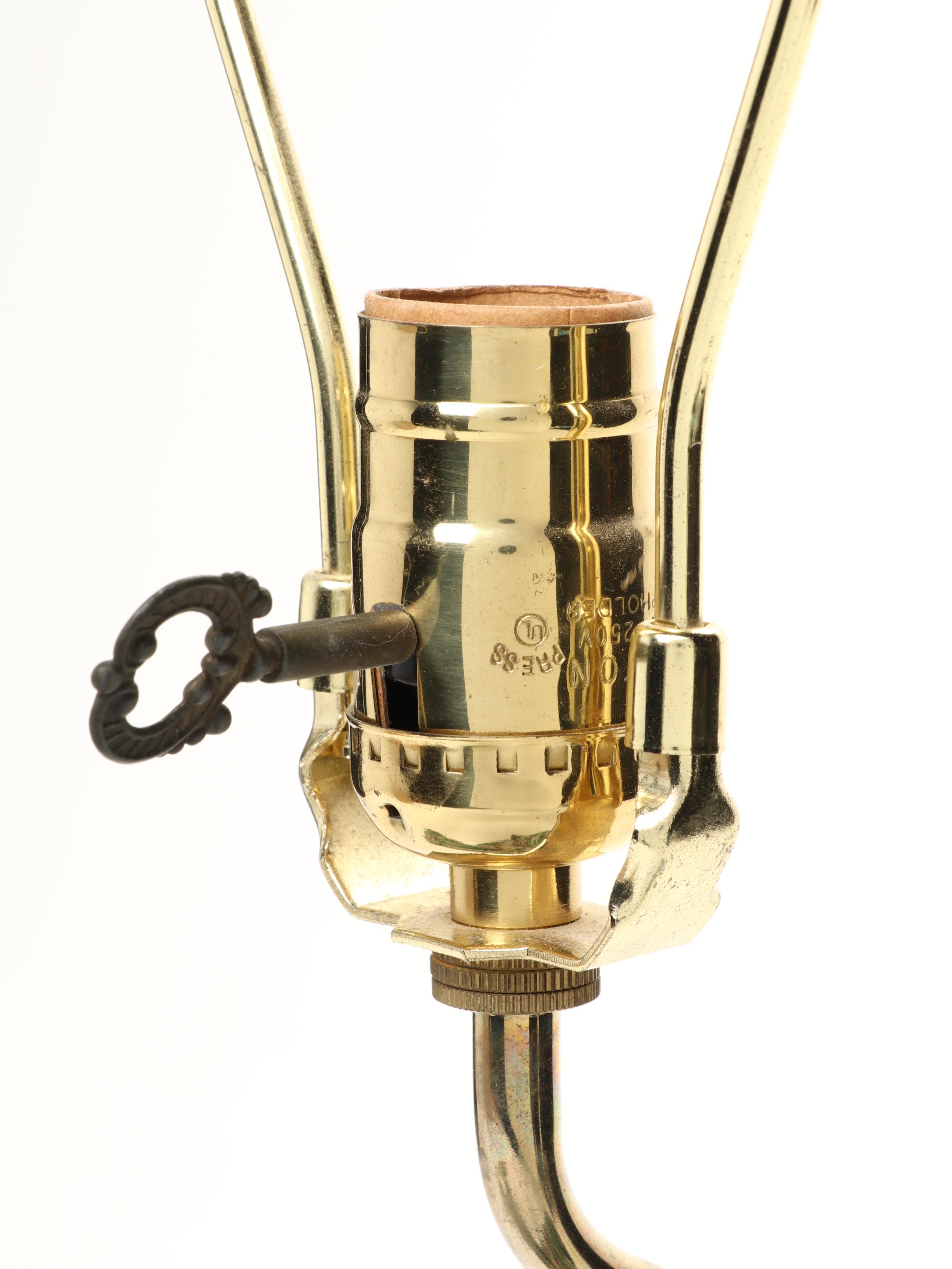 Windermere  Lamps Green Glazed Ceramic Horse and Rider Table Lamp