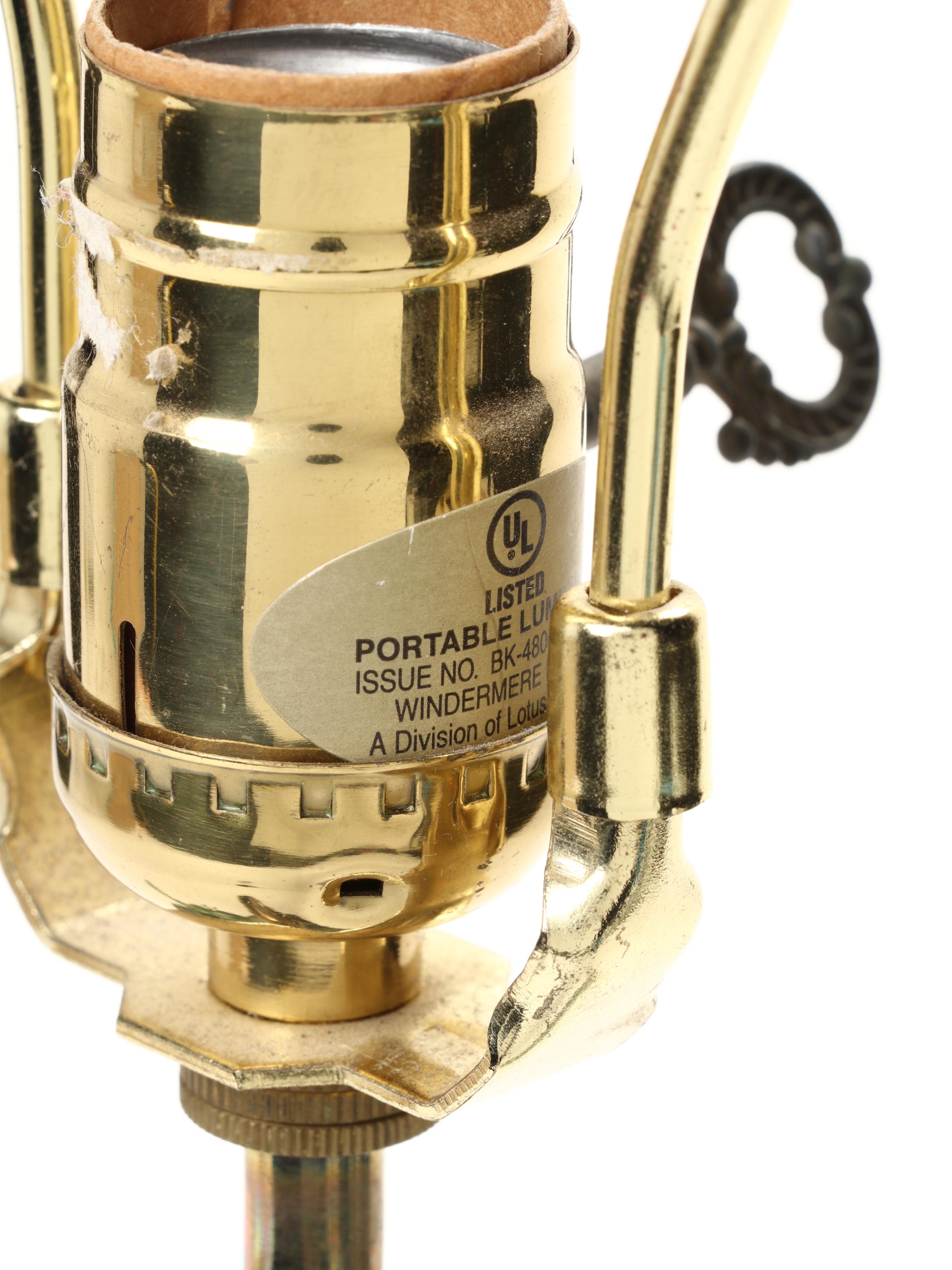 Windermere  Lamps Green Glazed Ceramic Horse and Rider Table Lamp