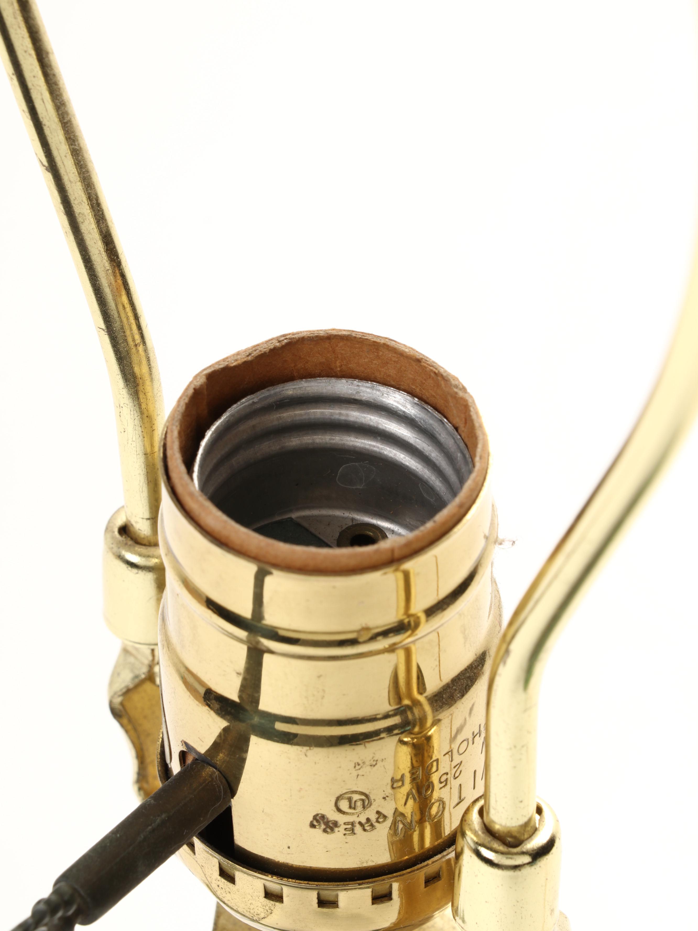 Windermere  Lamps Green Glazed Ceramic Horse and Rider Table Lamp