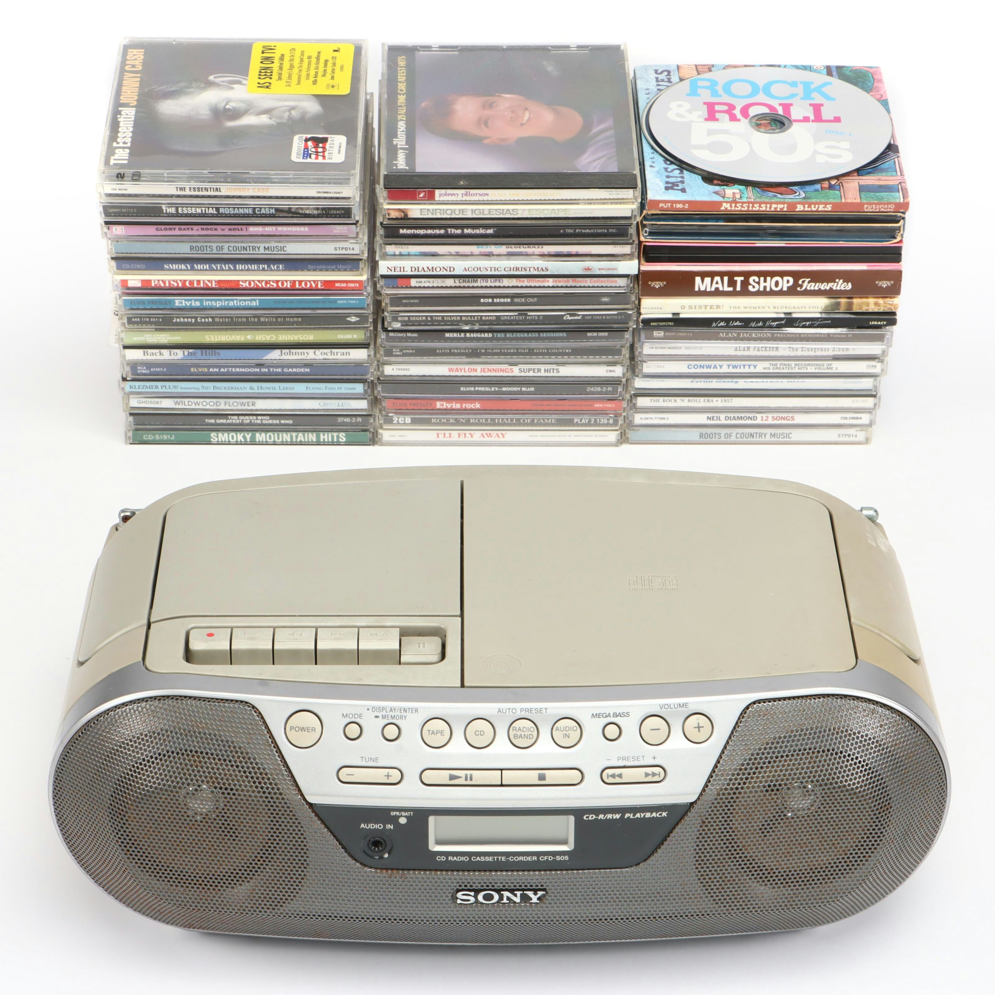 Sony CFD-S05 CD, Radio, and Cassette-Corder with CDs