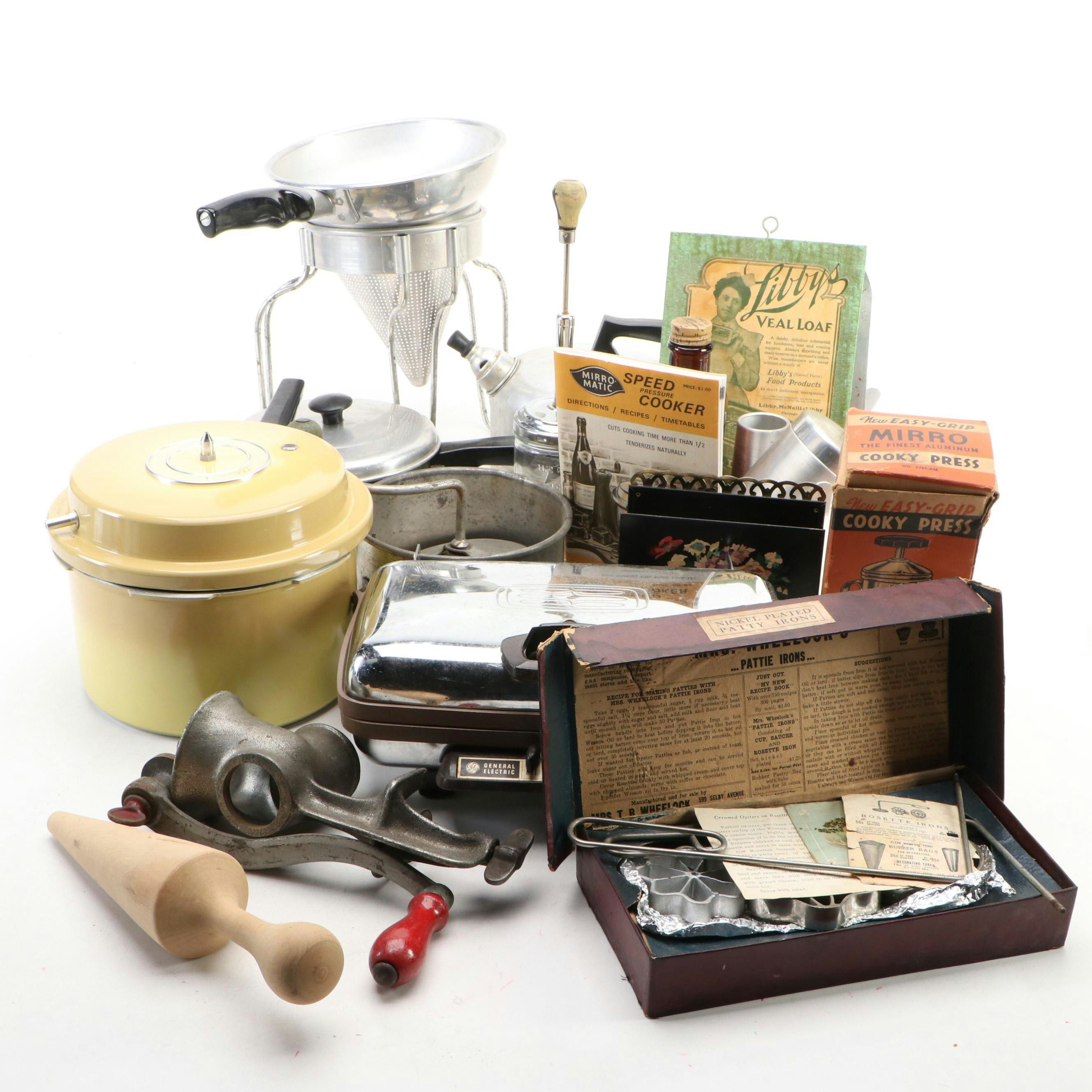 Mirro Aluminum Company Four Quart Pressure Cooker and Other Kitchen Gadgets