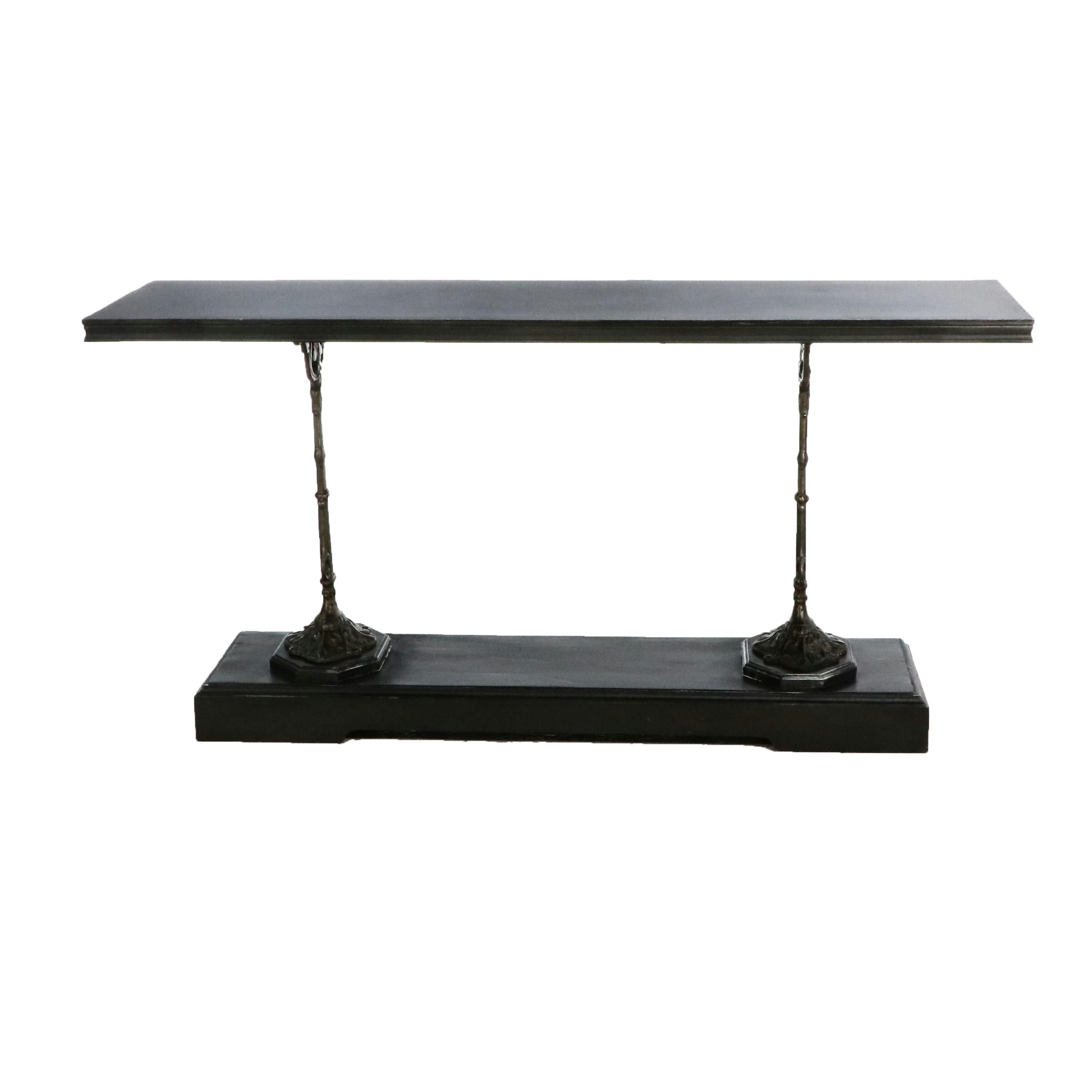 Restoration Hardware "19th C. French Zinc and Cast Iron" Console Table