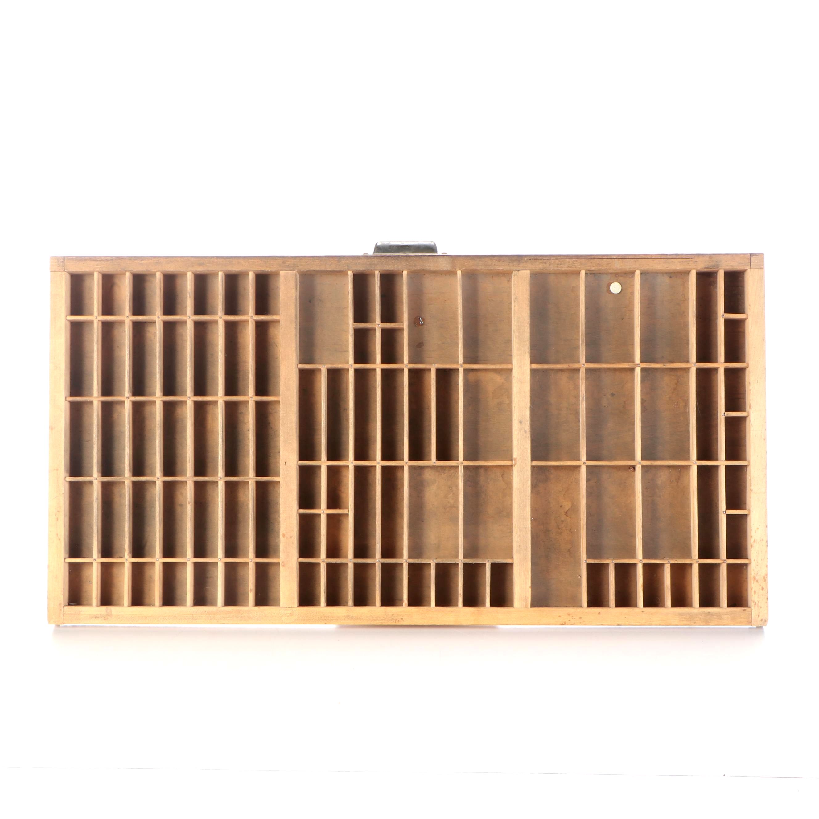 Letterpress Printer's Typesetting Tray