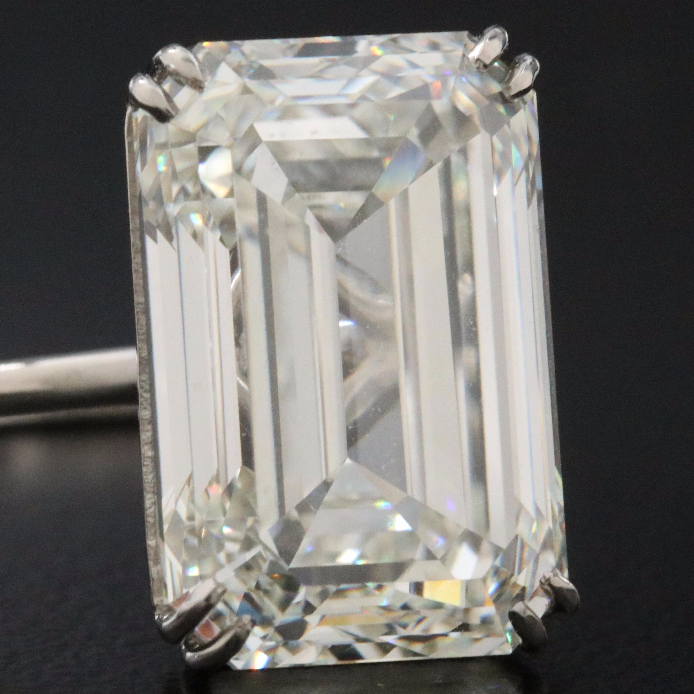 Platinum 10.16 CT Lab Grown Diamond Ring with IGI Report