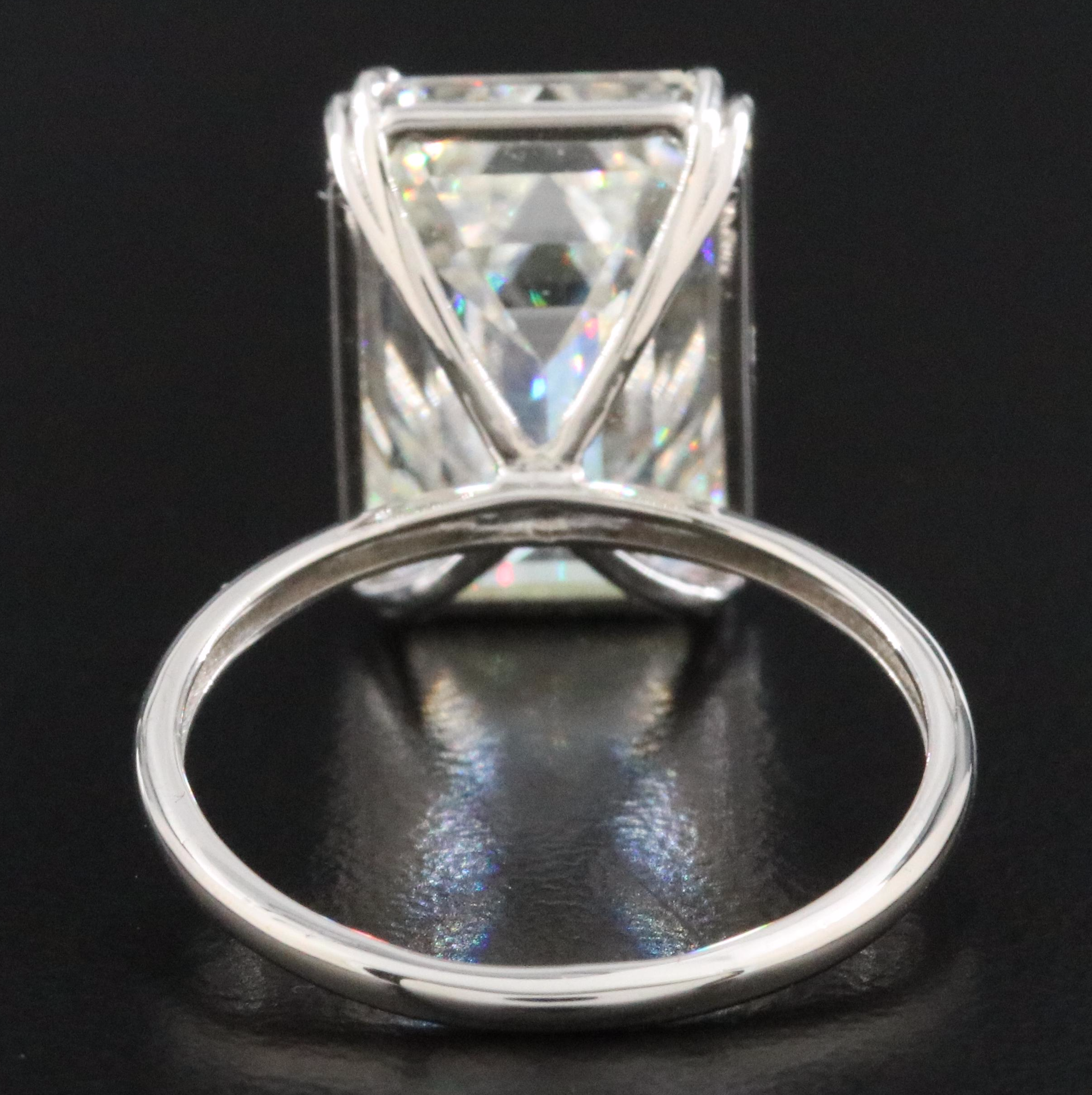 Platinum 10.16 CT Lab Grown Diamond Ring with IGI Report