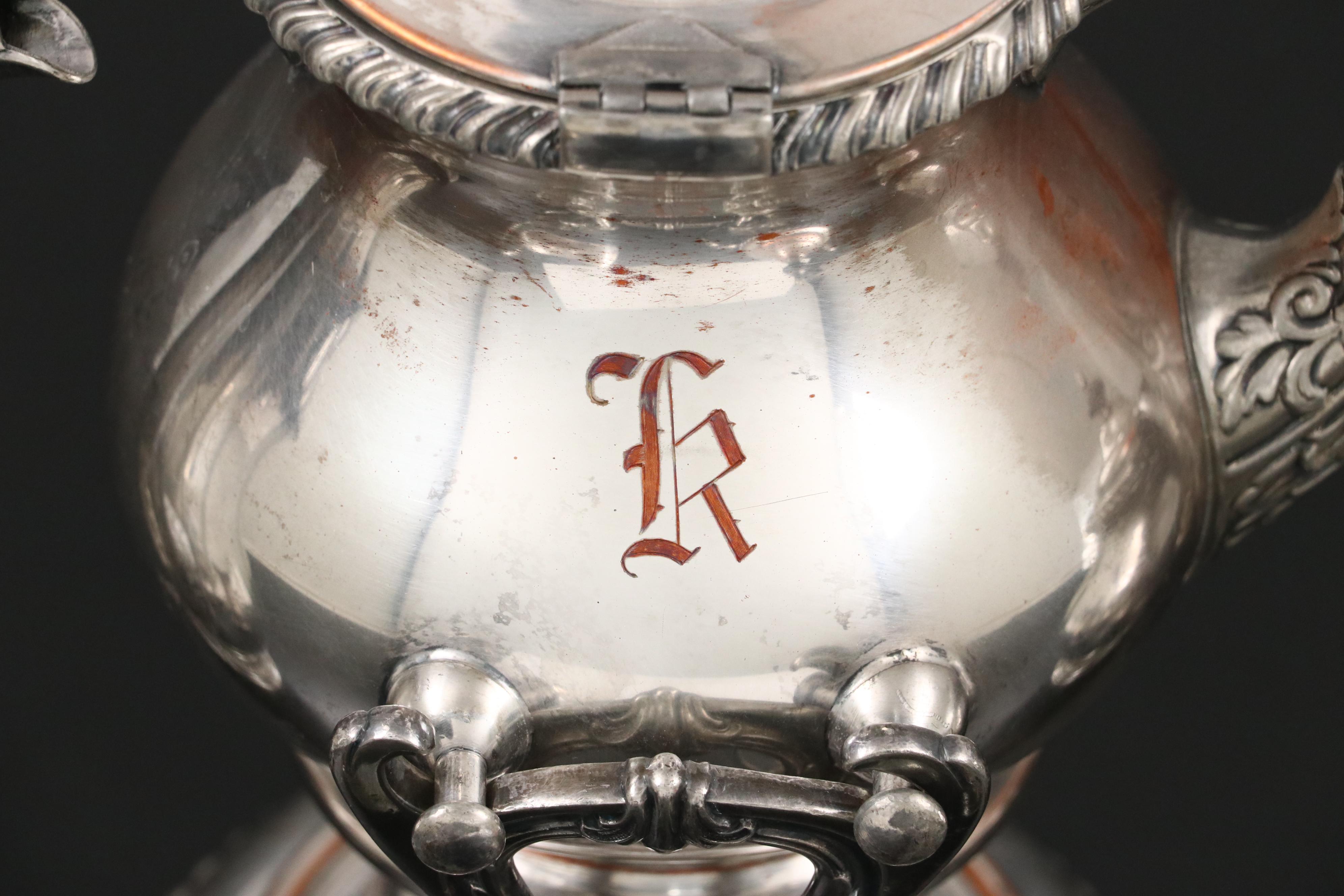 Friedman Silver Co. Silver Plate Coffee and Tea Service