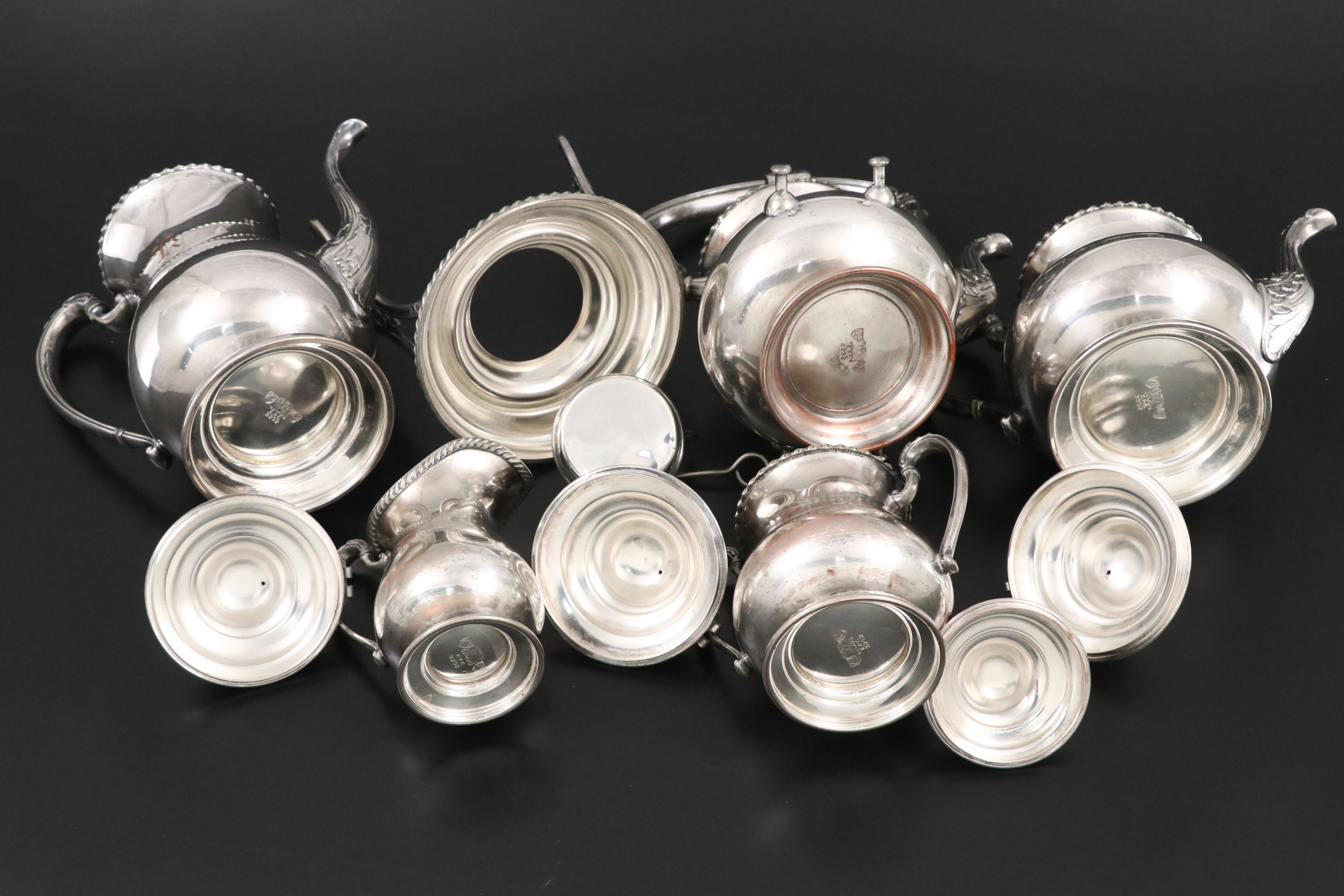 Friedman Silver Co. Silver Plate Coffee and Tea Service