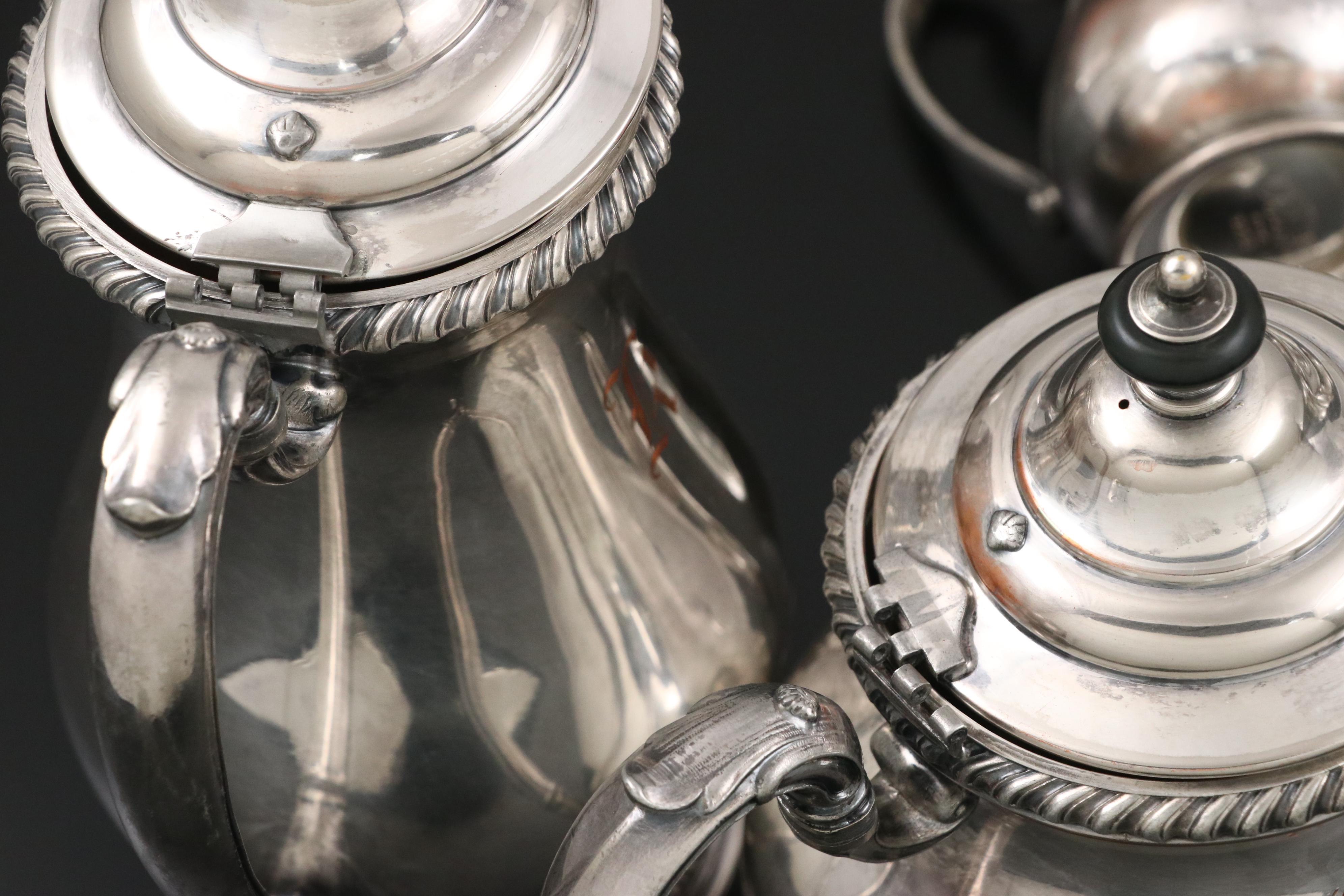 Friedman Silver Co. Silver Plate Coffee and Tea Service