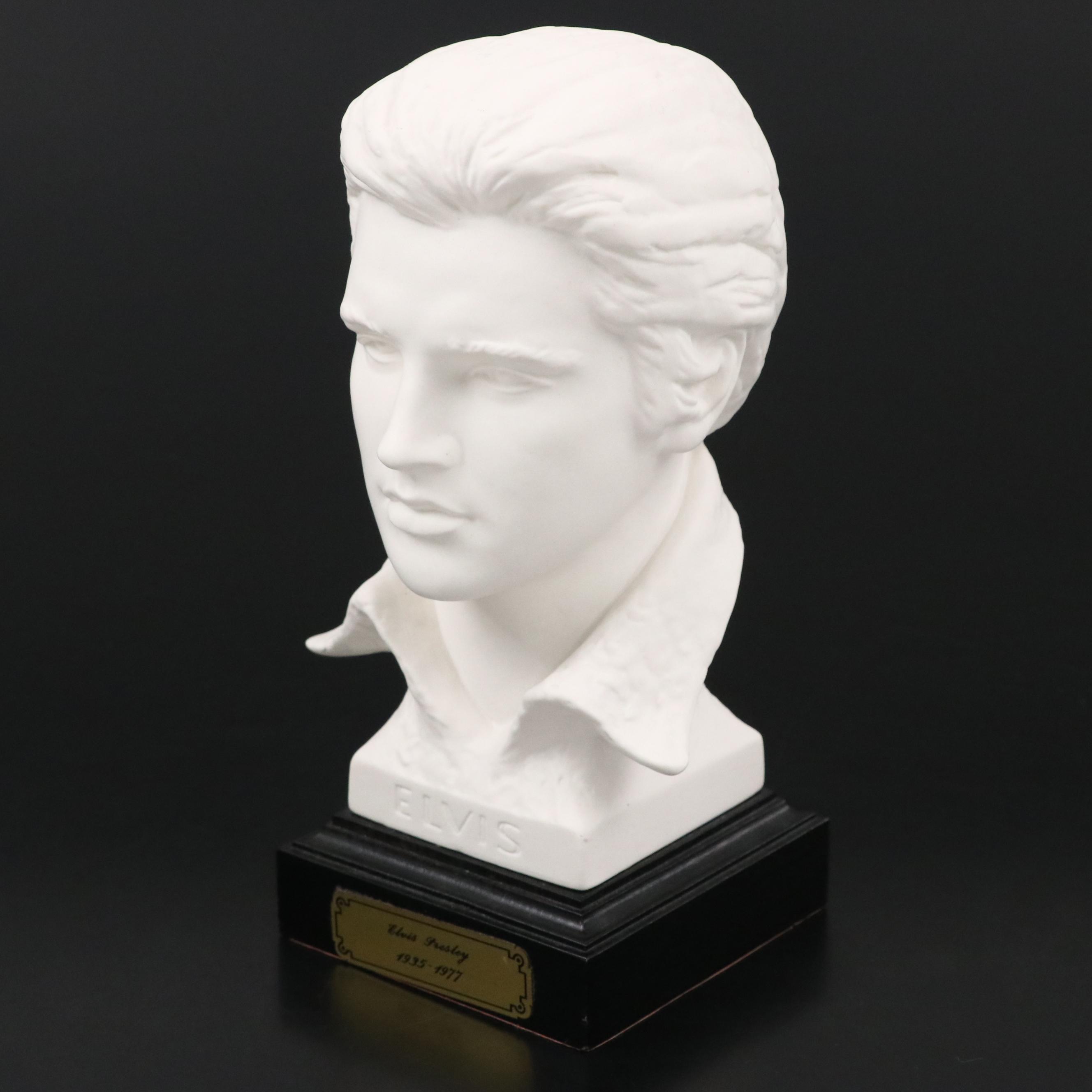 Goebel "Elvis Presley 1935 - 1977" Porcelain Bust, Late 20th Century