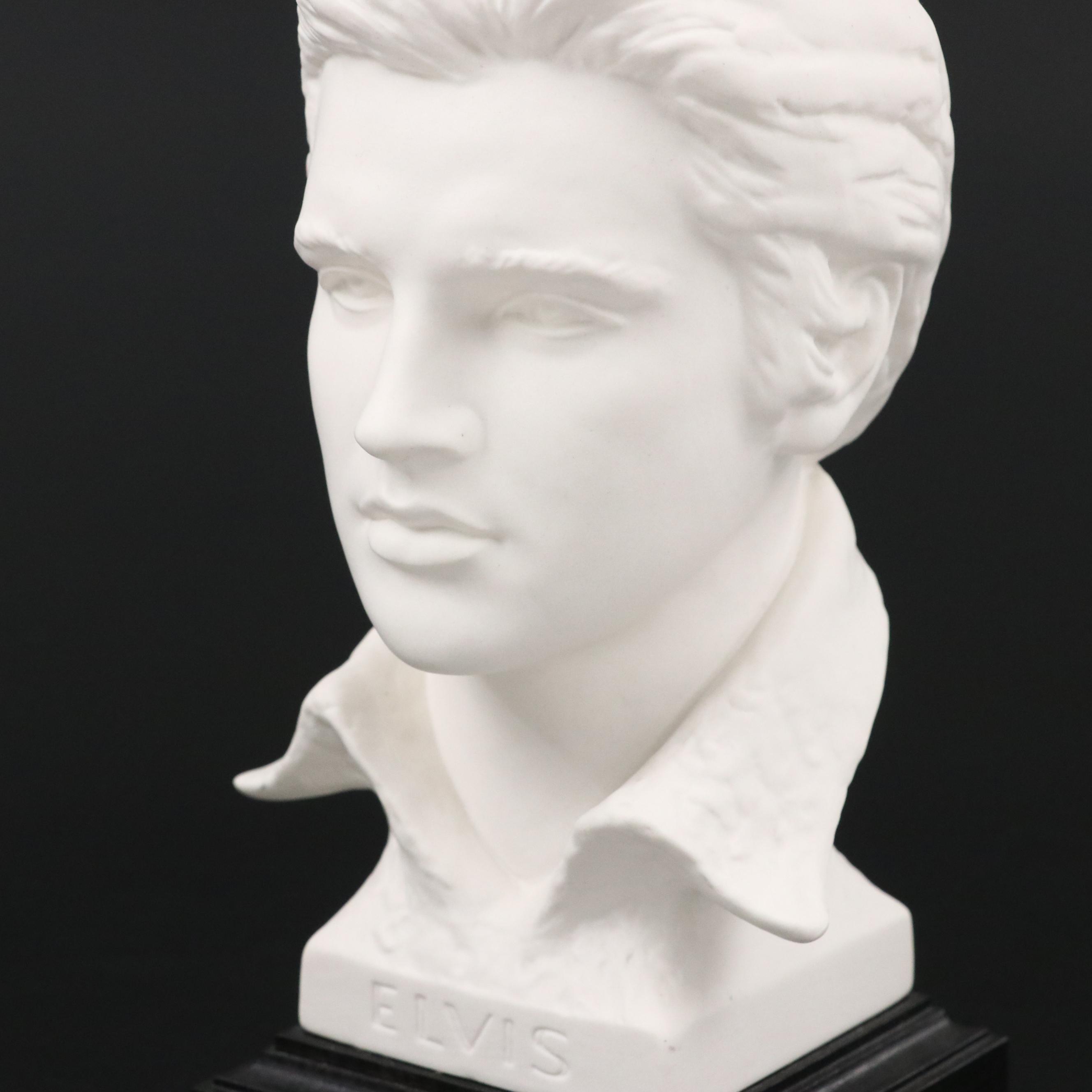 Goebel "Elvis Presley 1935 - 1977" Porcelain Bust, Late 20th Century