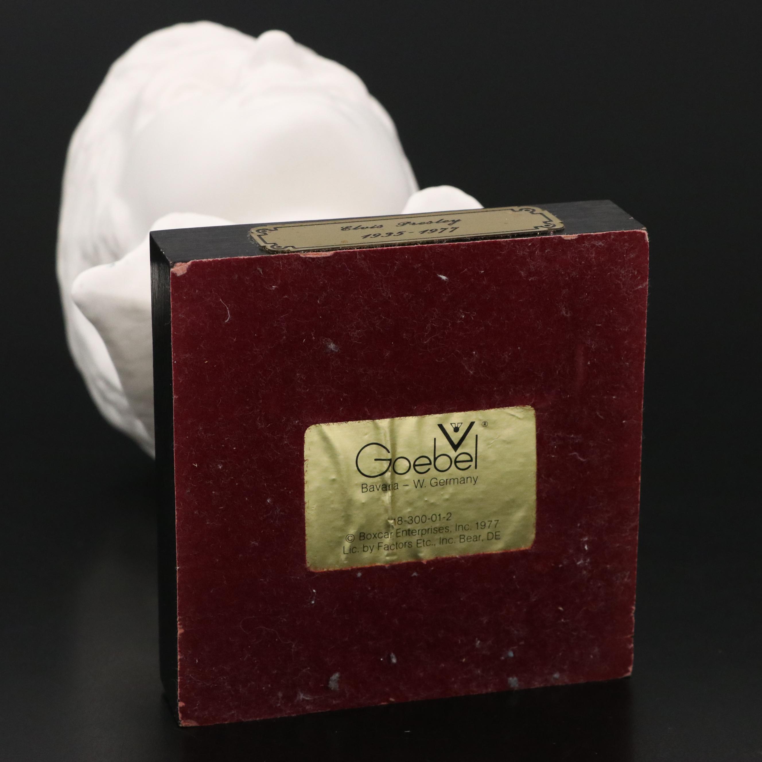 Goebel "Elvis Presley 1935 - 1977" Porcelain Bust, Late 20th Century
