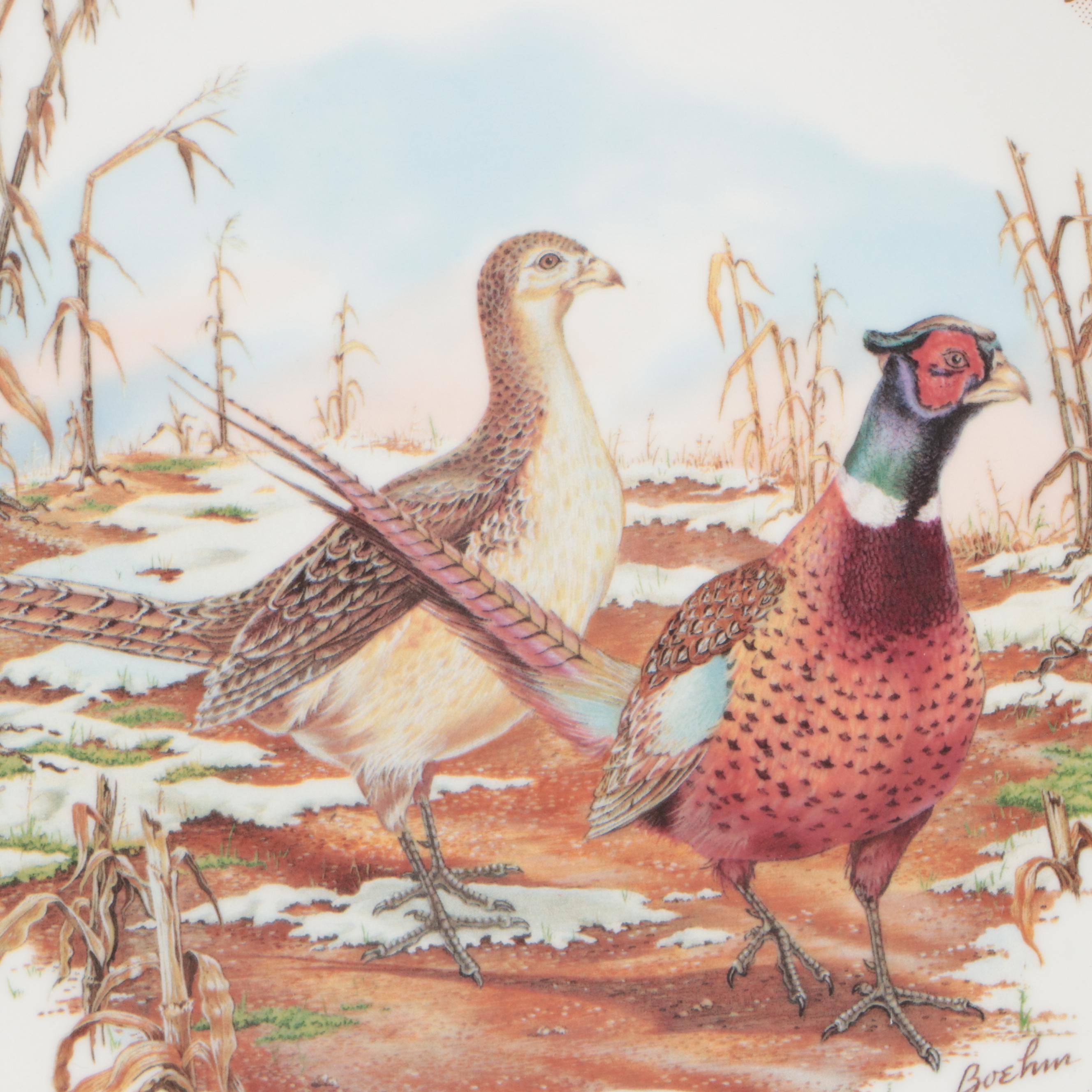 J&C and Other Porcelain Tableware with Boehm Bird Collector Plates