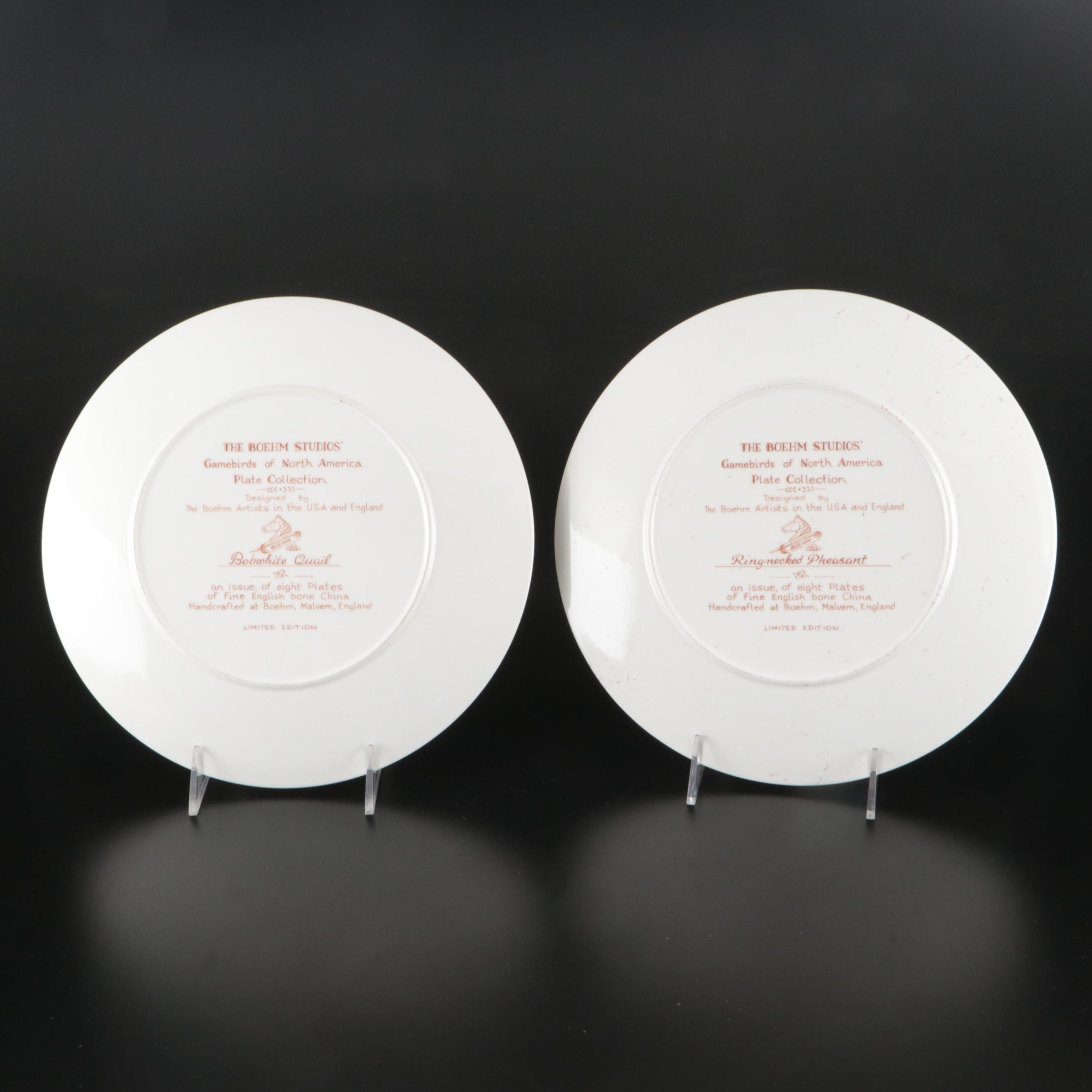J&C and Other Porcelain Tableware with Boehm Bird Collector Plates