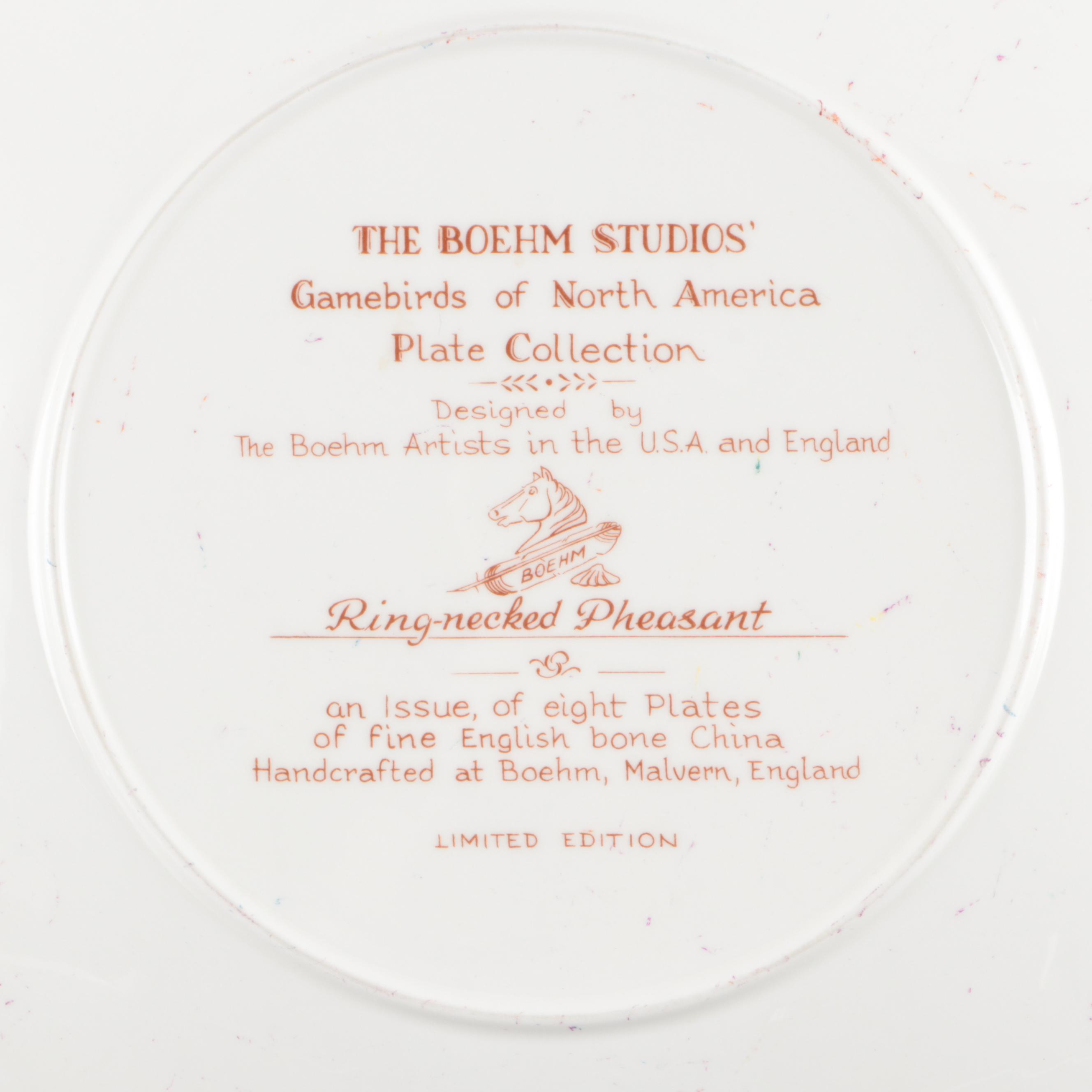 J&C and Other Porcelain Tableware with Boehm Bird Collector Plates