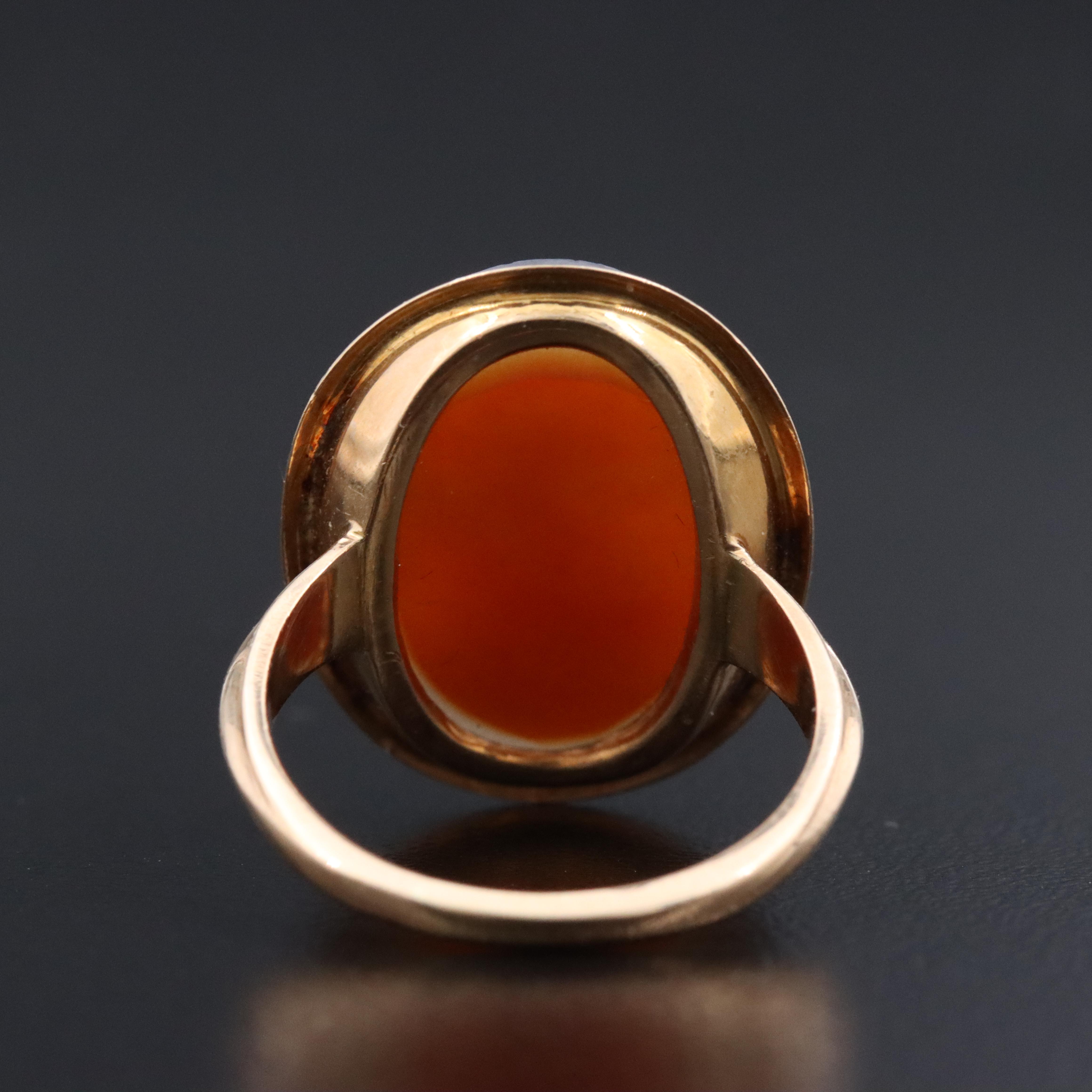 Budlong Docherty & Armstrong Inc. 10K Sardonyx Cameo Ring