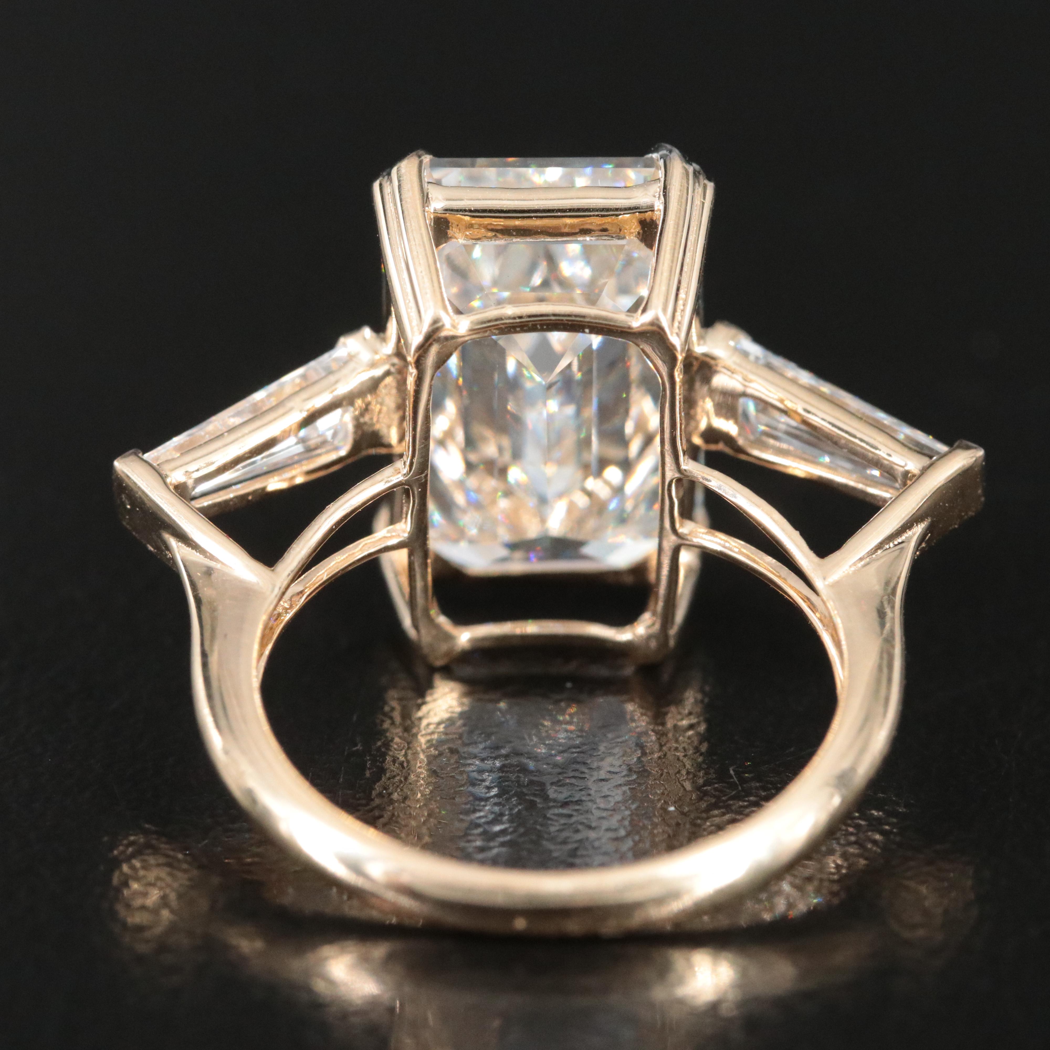 14K 10.93 CTW Lab Grown Diamond Ring with IGI Report