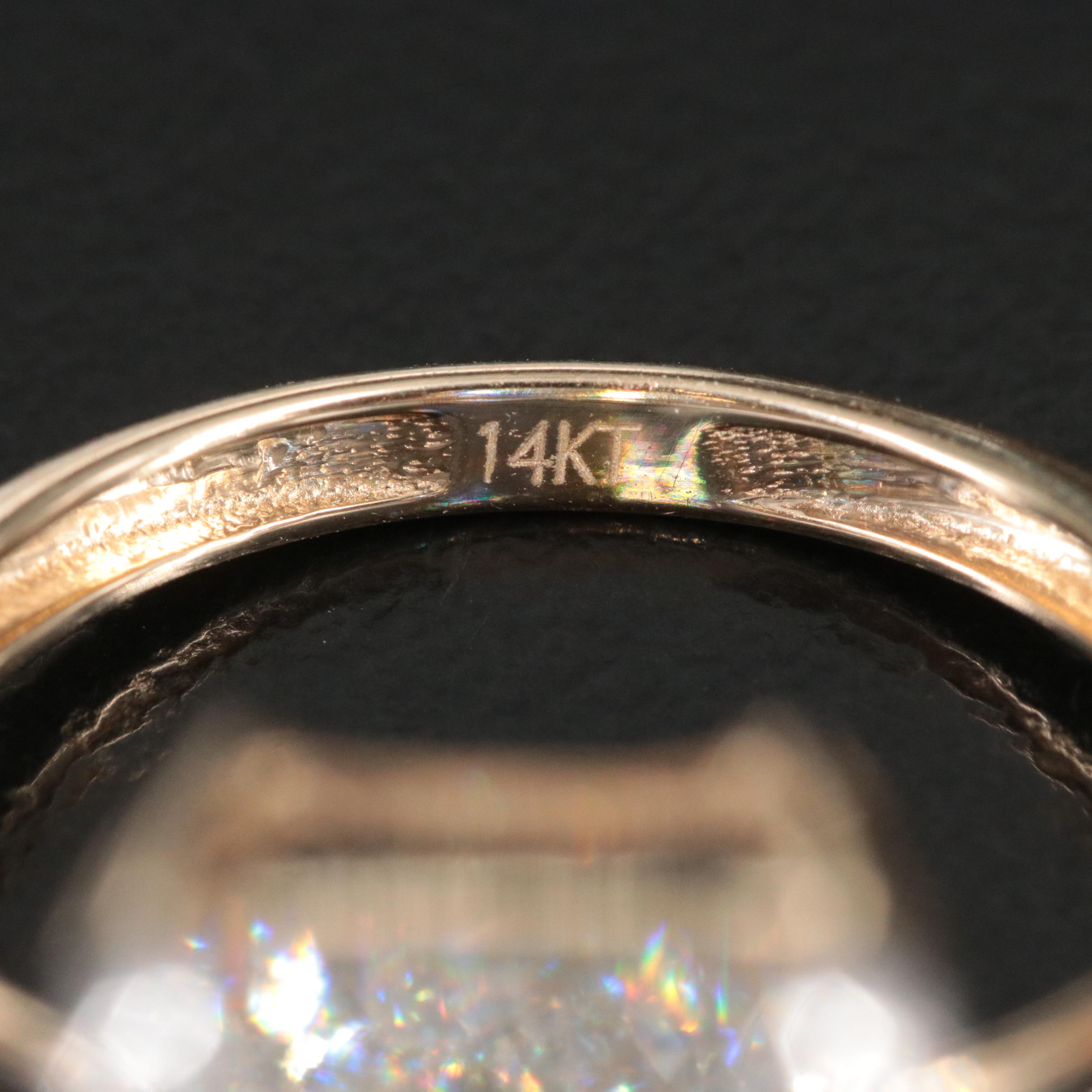 14K 10.93 CTW Lab Grown Diamond Ring with IGI Report