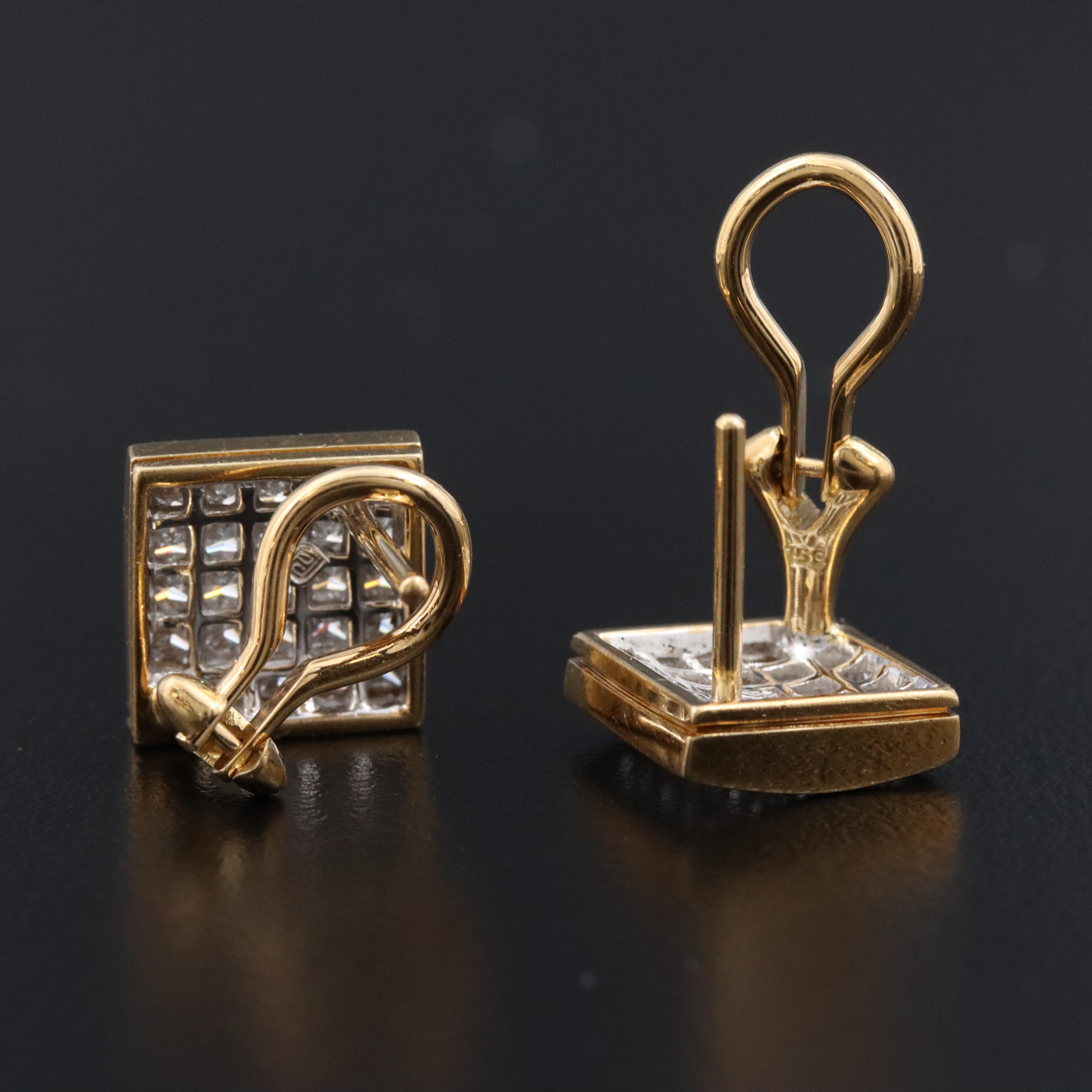 18K 2.00 CTW Diamond Earrings