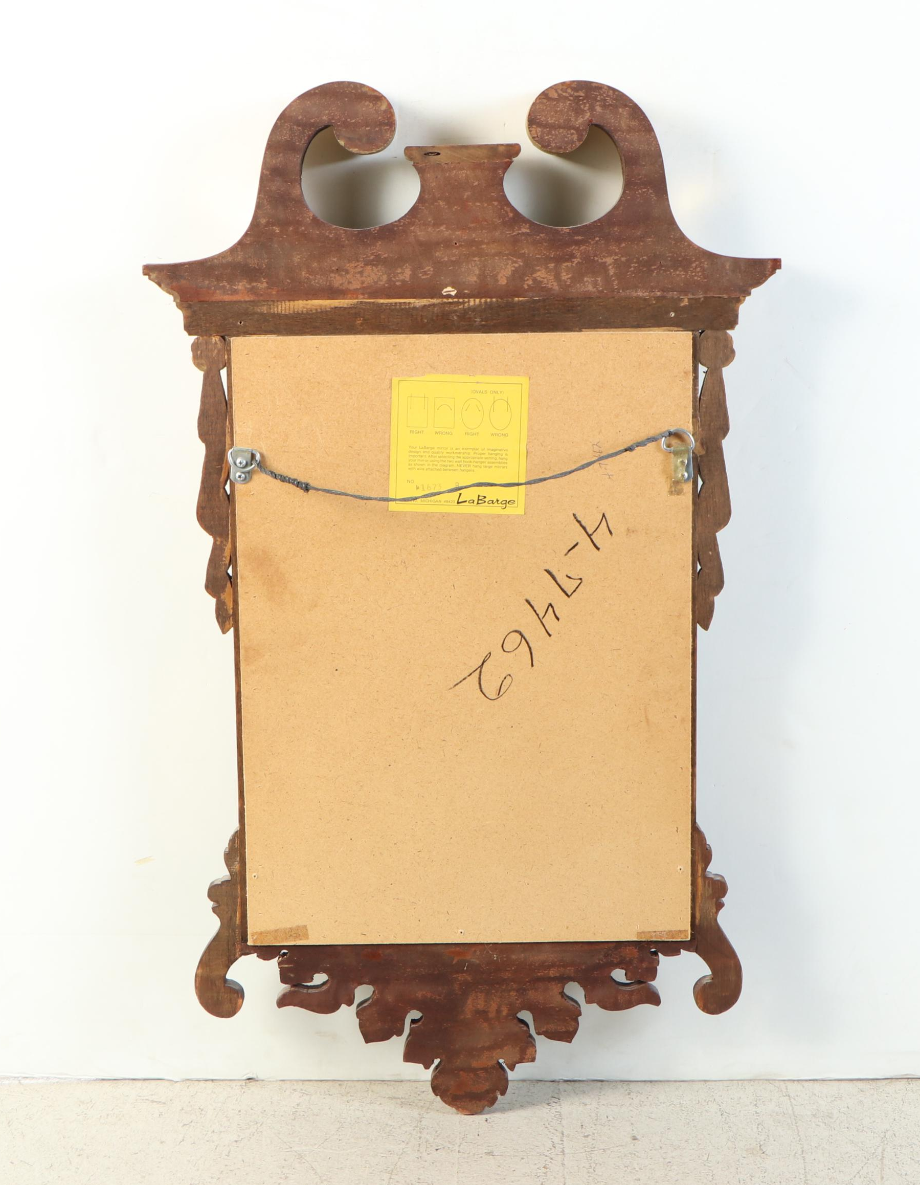 La Barge Giltwood Hanging Wall Mirror