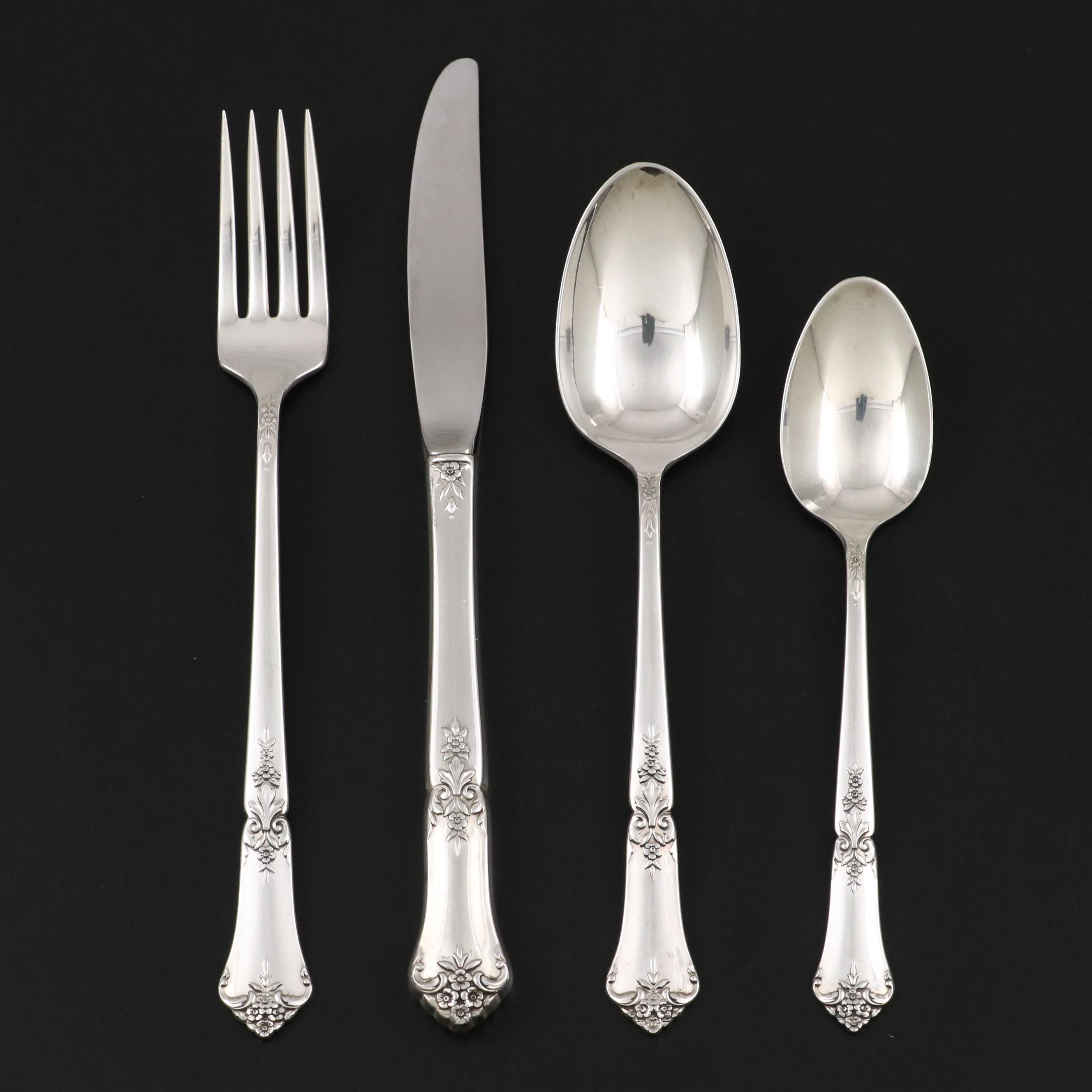 State House "Stately" Sterling and Oneida "Rosalie" Silver Plate Flatware