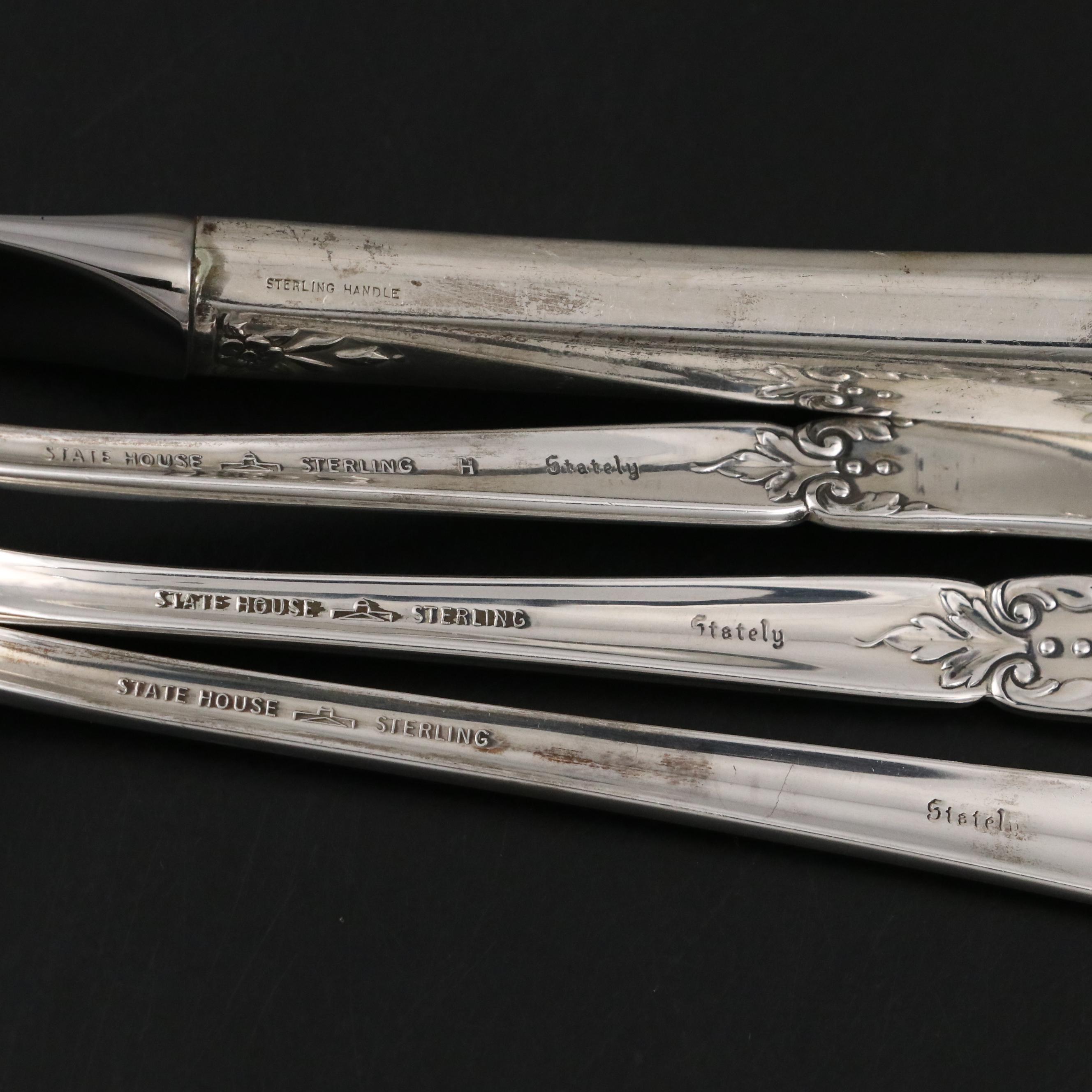 State House "Stately" Sterling and Oneida "Rosalie" Silver Plate Flatware