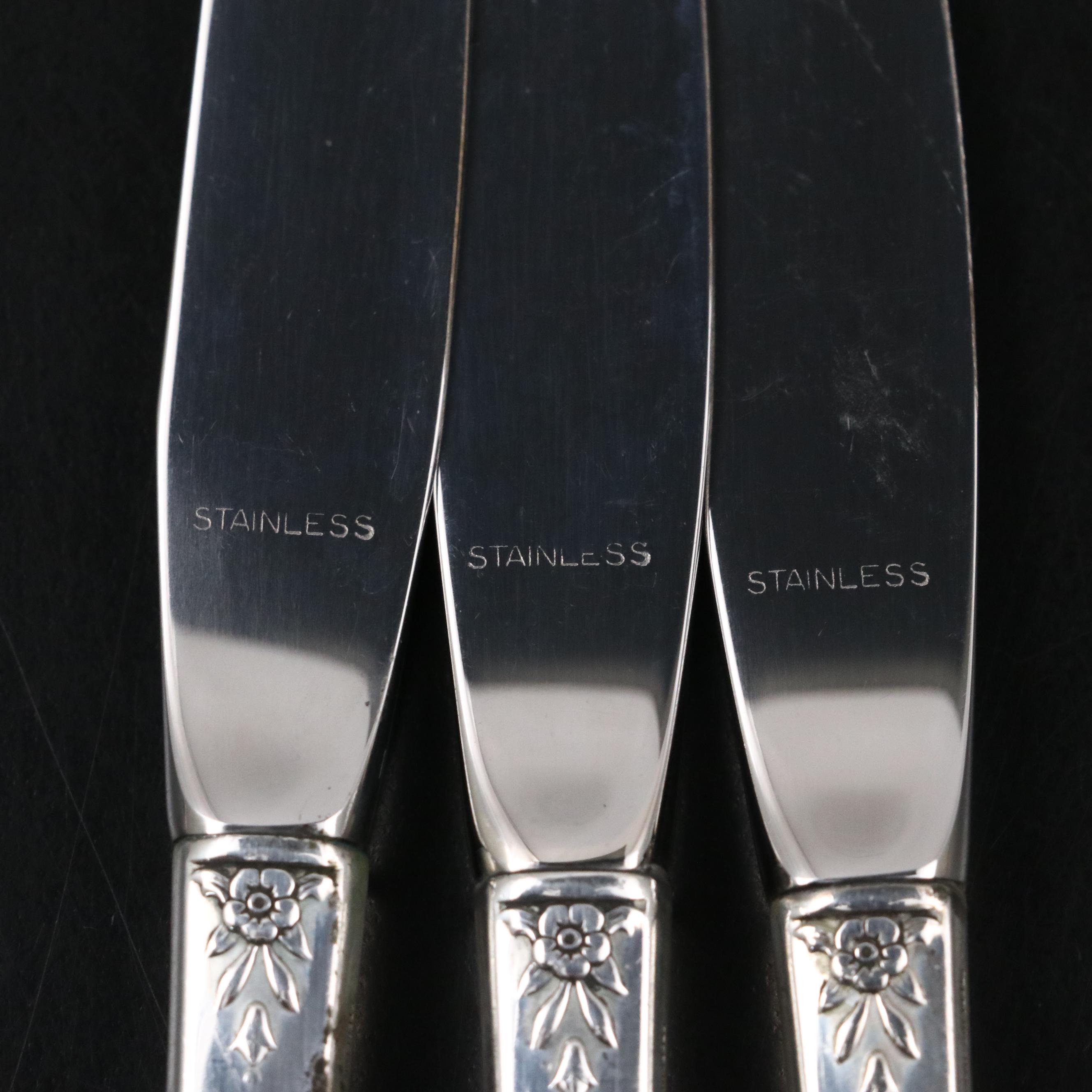 State House "Stately" Sterling and Oneida "Rosalie" Silver Plate Flatware