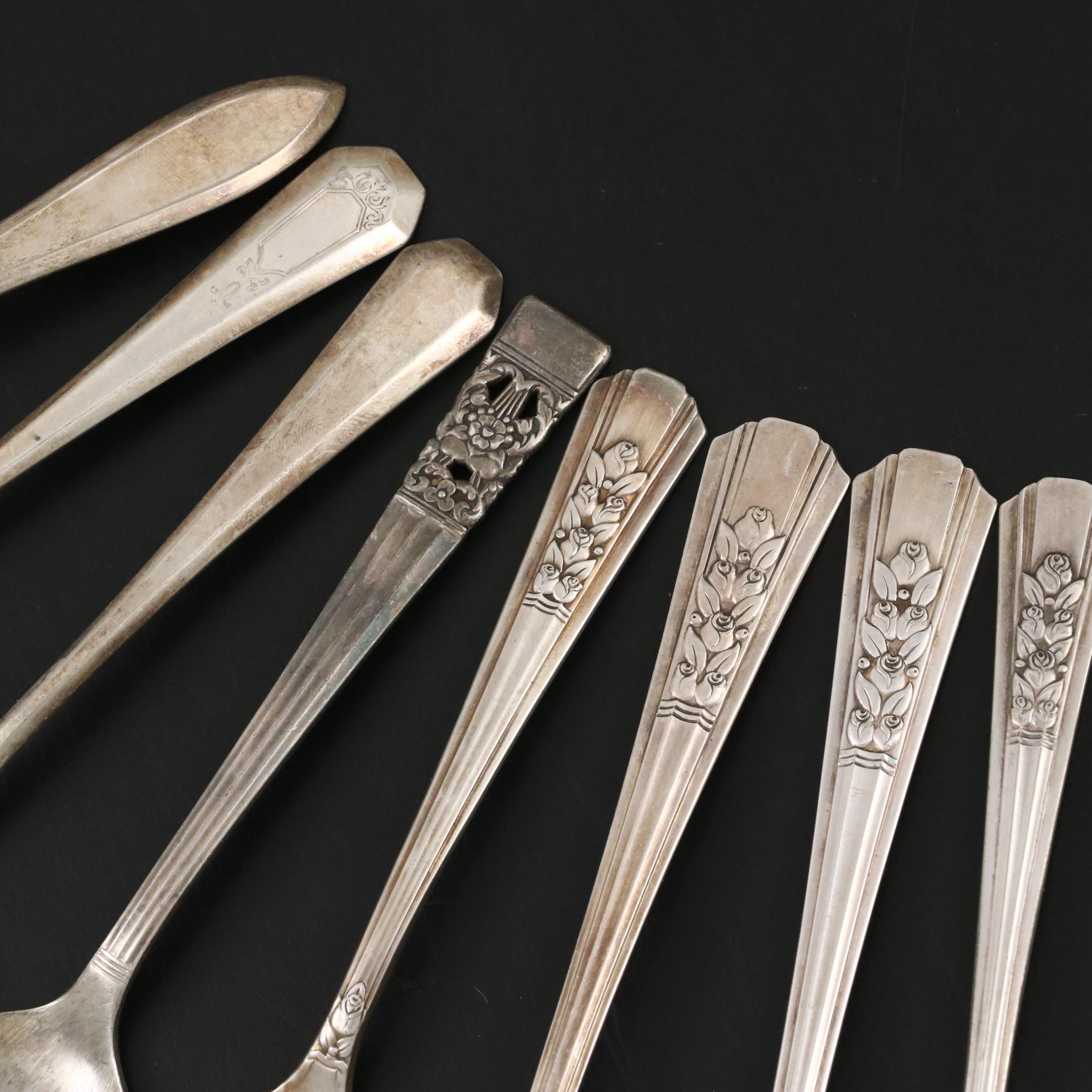 State House "Stately" Sterling and Oneida "Rosalie" Silver Plate Flatware